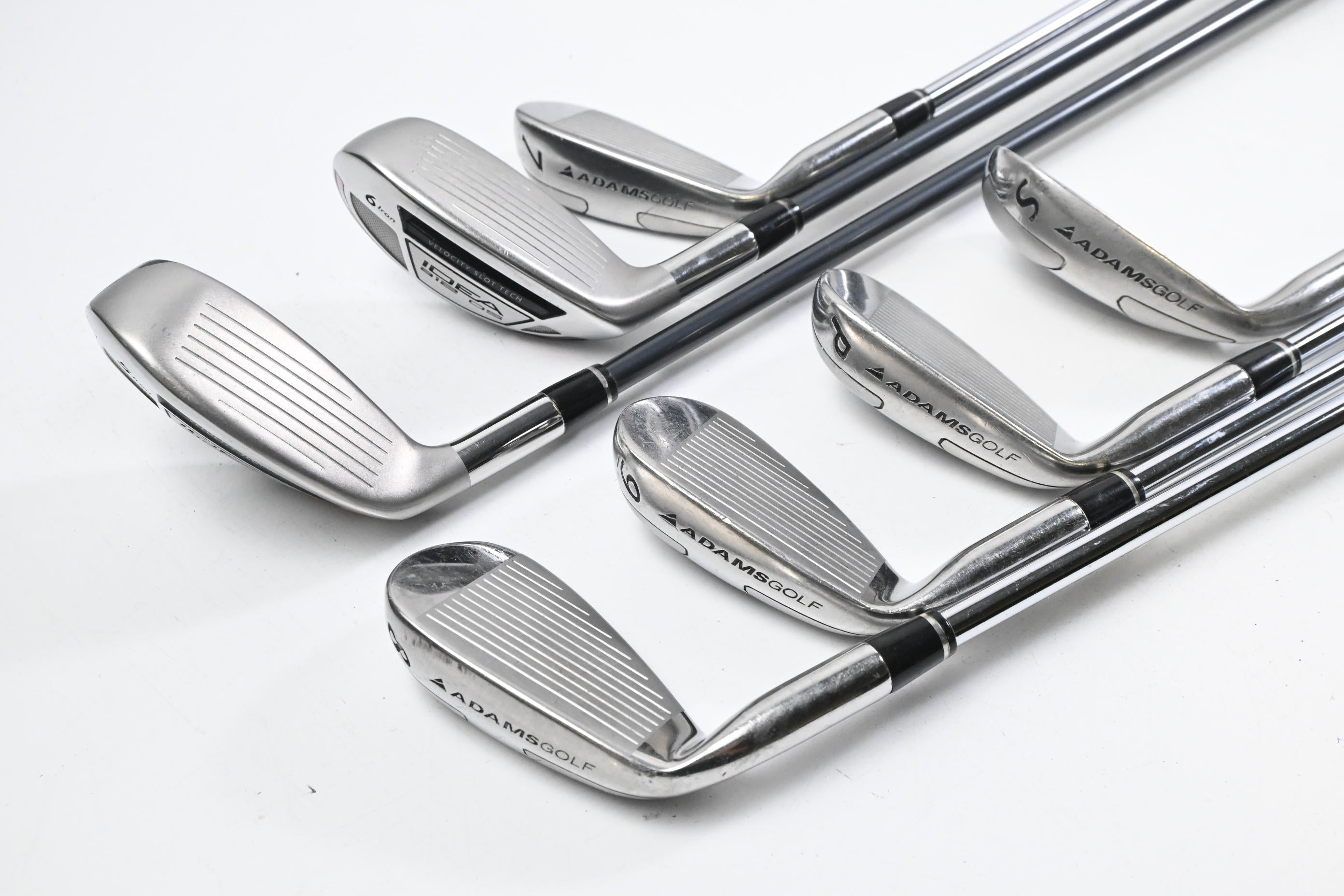 Adams Idea A12 OS Hybrid Combo Irons / 5-6H+7-PW+SW / Regular Flex Shafts