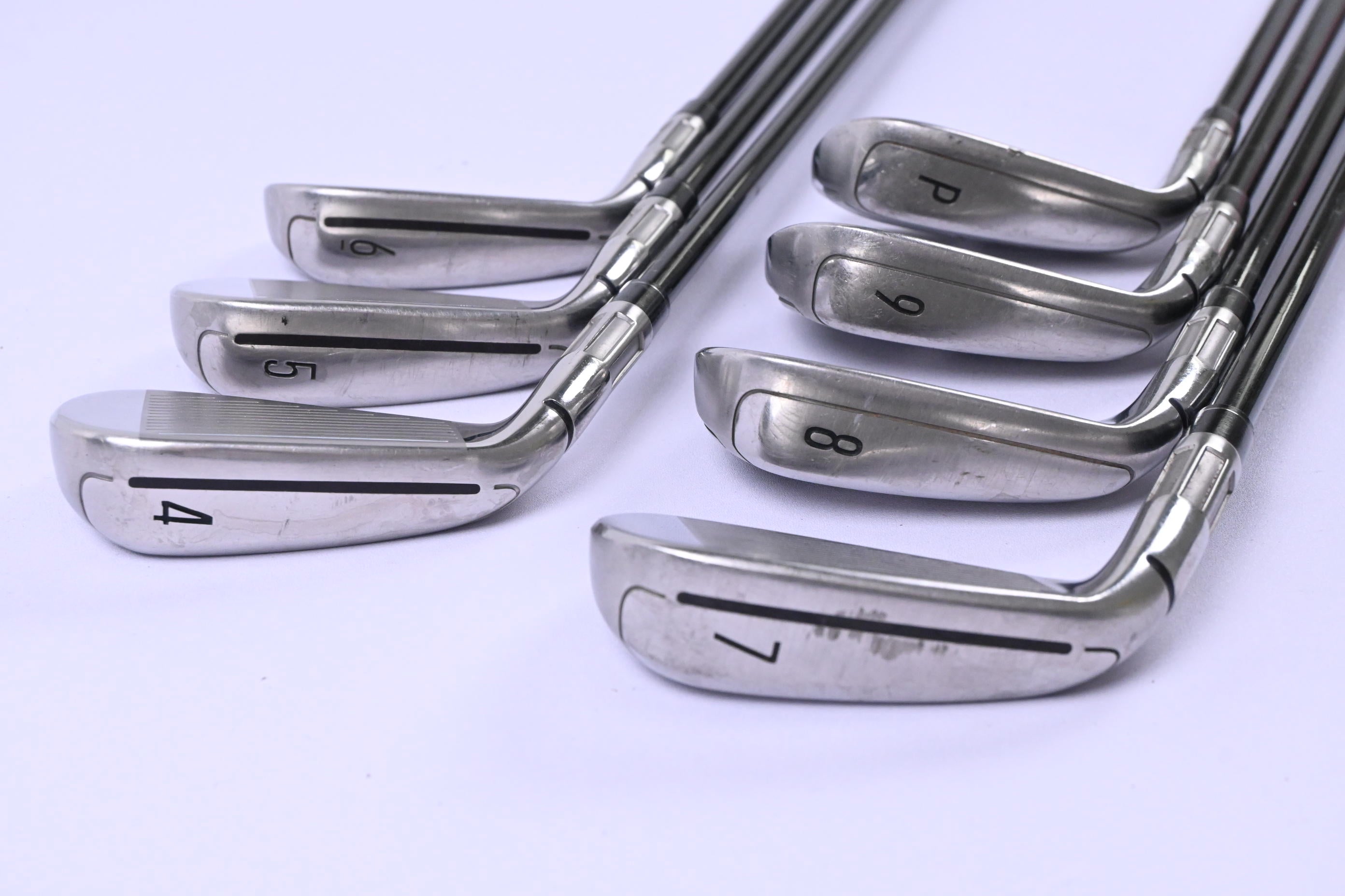 Taylormade M6 Irons / 4-PW / Regular Flex Fujikura Atmos Orange 6 Shafts