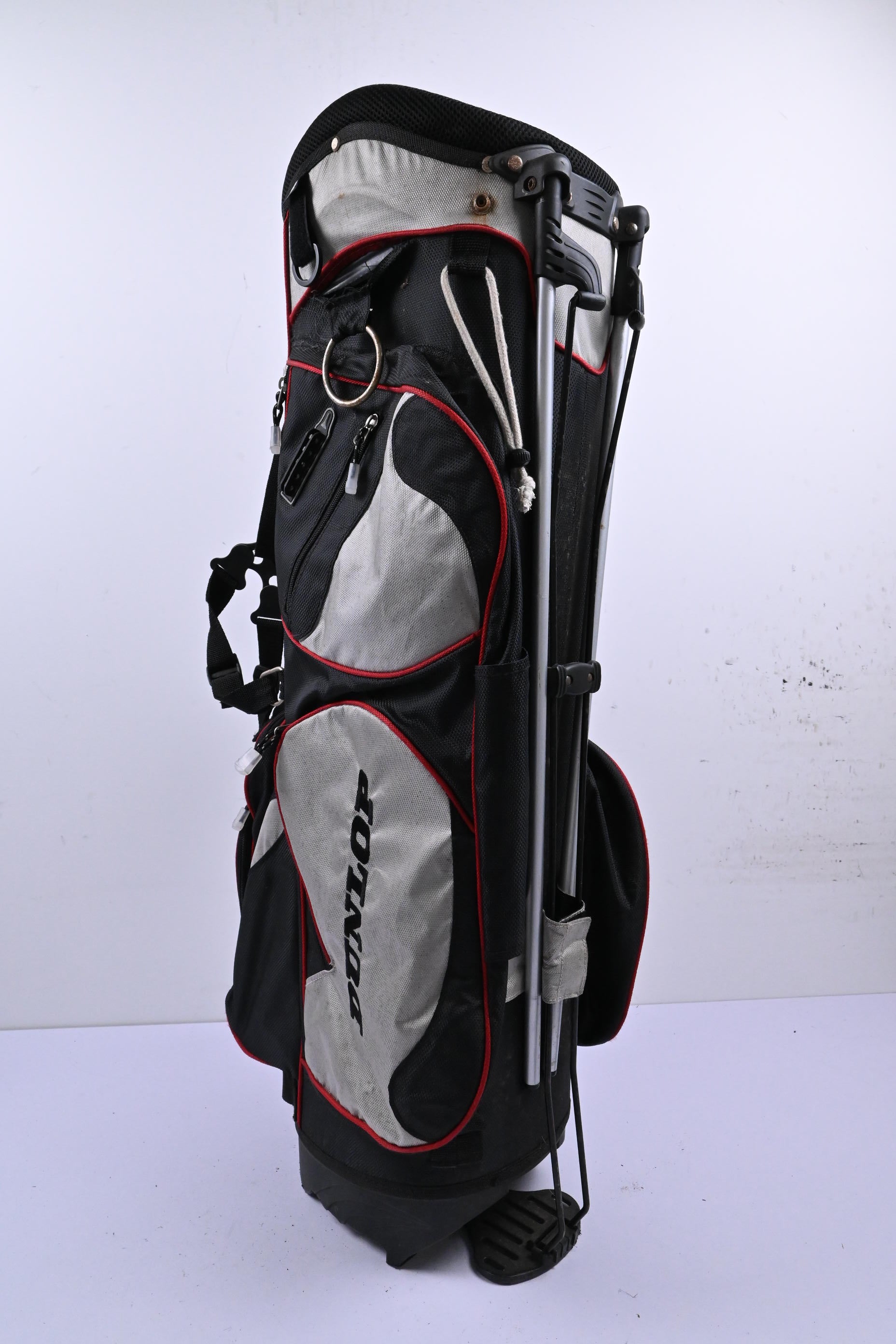 Dunlop Stand Bag / 7-Way Divider / Black, Grey & Red