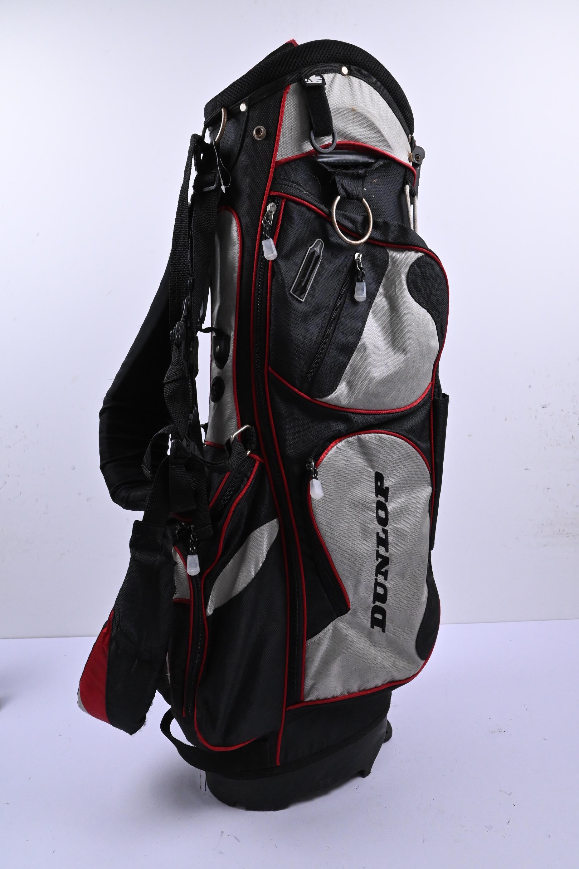 Dunlop Stand Bag / 7-Way Divider / Black, Grey & Red