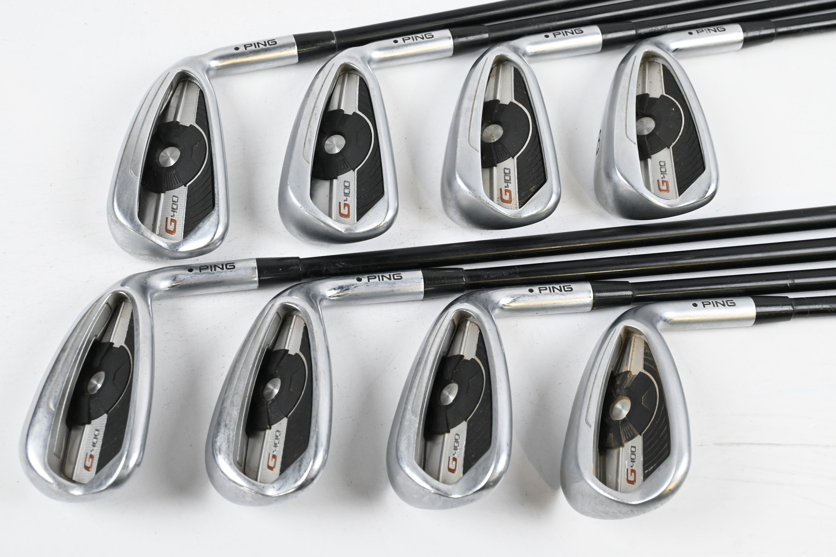 Ping G400 Irons / 5-PW+GW+SW / Black Dot / Senior Flex Alta CB Shafts