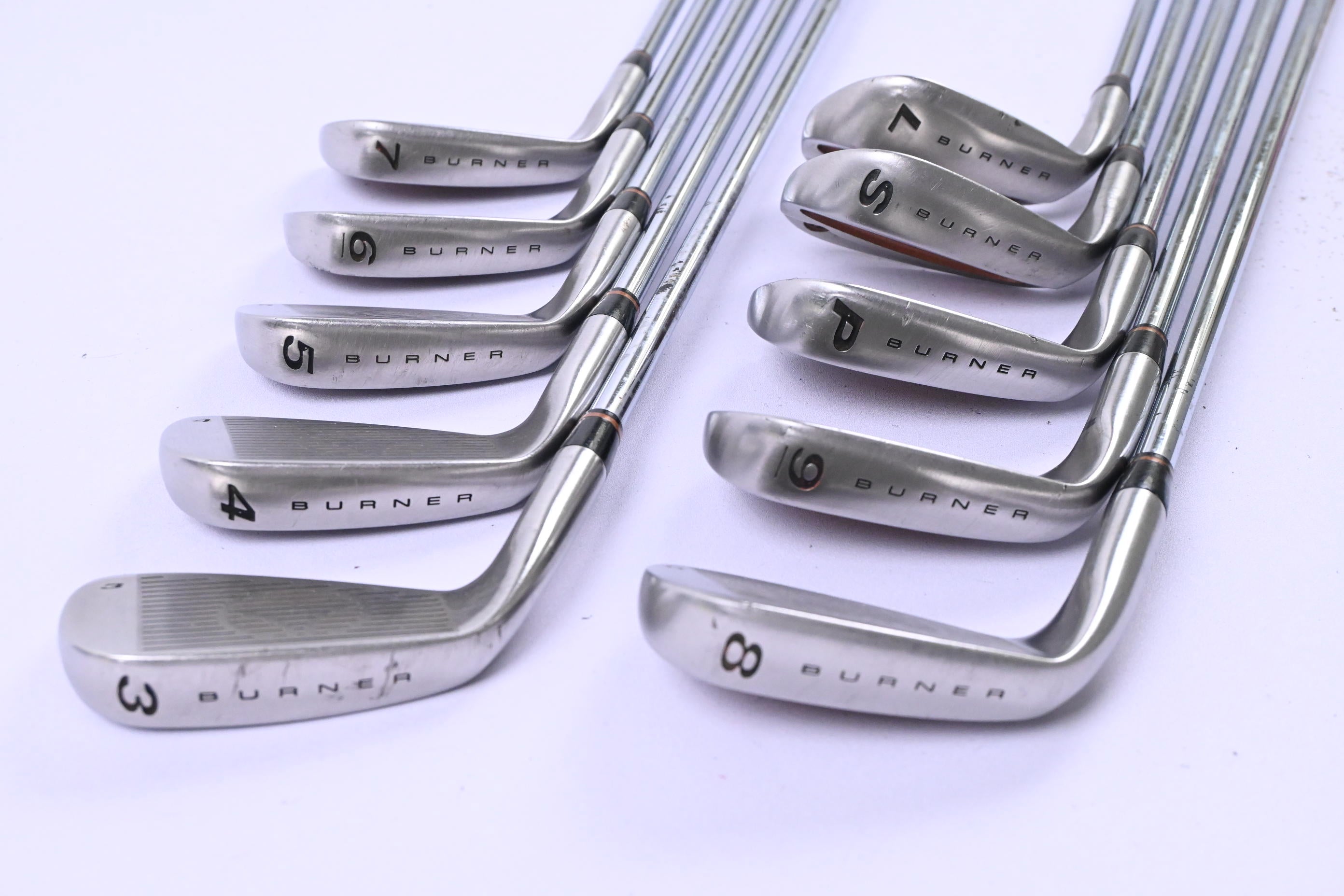 Taylormade Burner Oversize Irons / 3-PW+SW+LW / Stiff Flex Precision Rifle 90