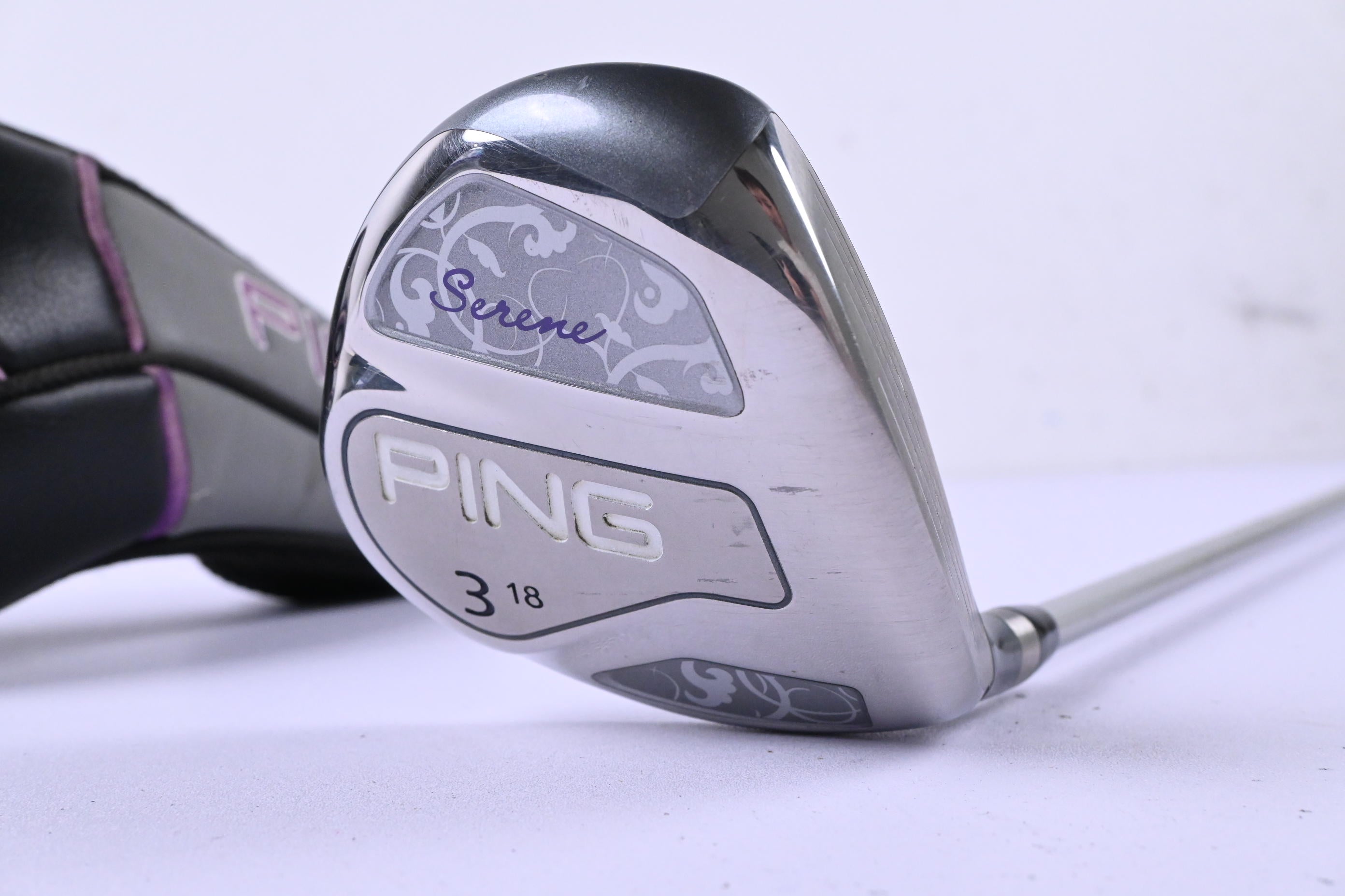 Ladies Ping Serene #3 Wood / 18 Degree / Ladies Flex Ping ULT 210 Lite Shaft