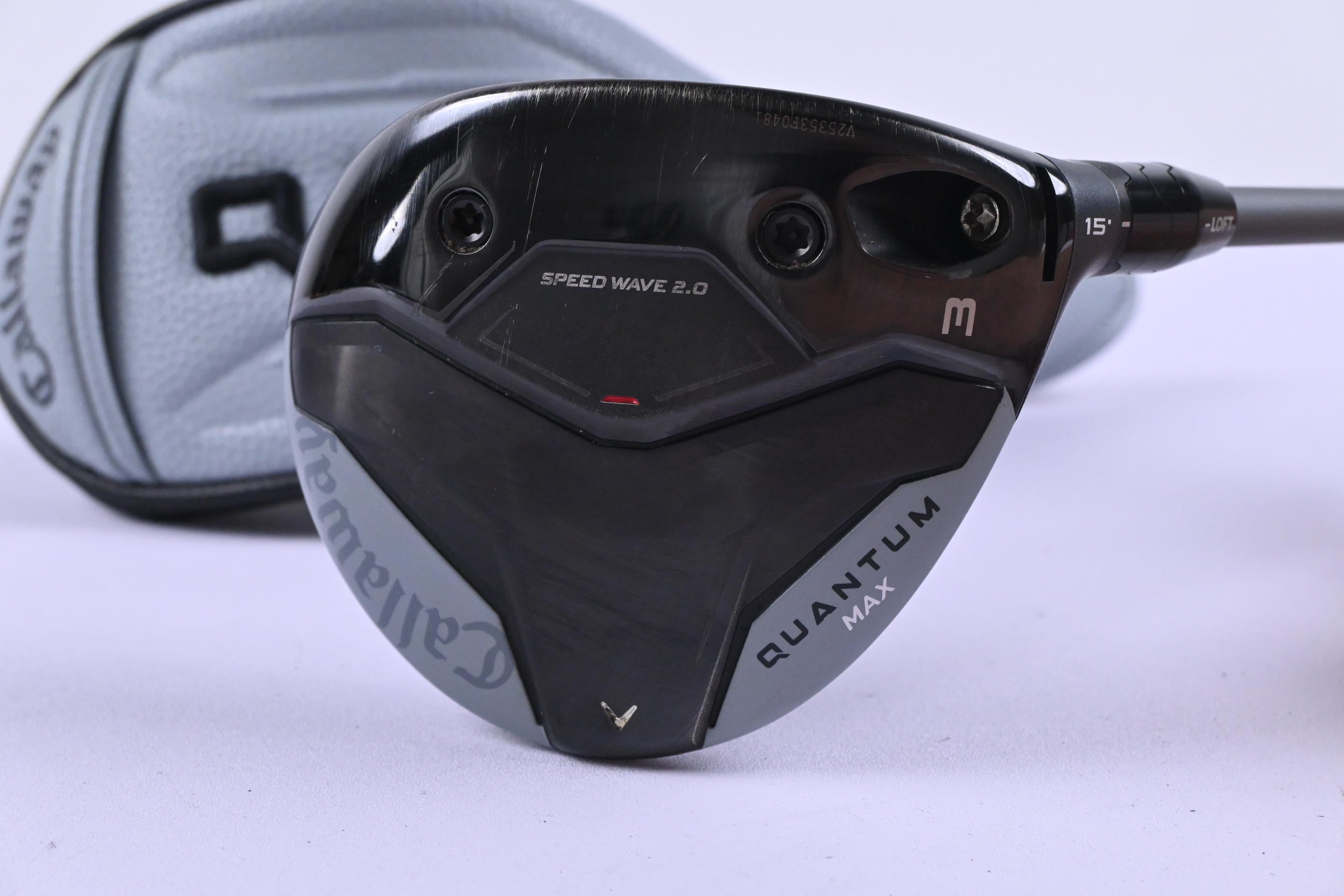 Callaway Quantum Max #3 Wood / 15 Degree / Stiff Flex Denali Frost Silver 60