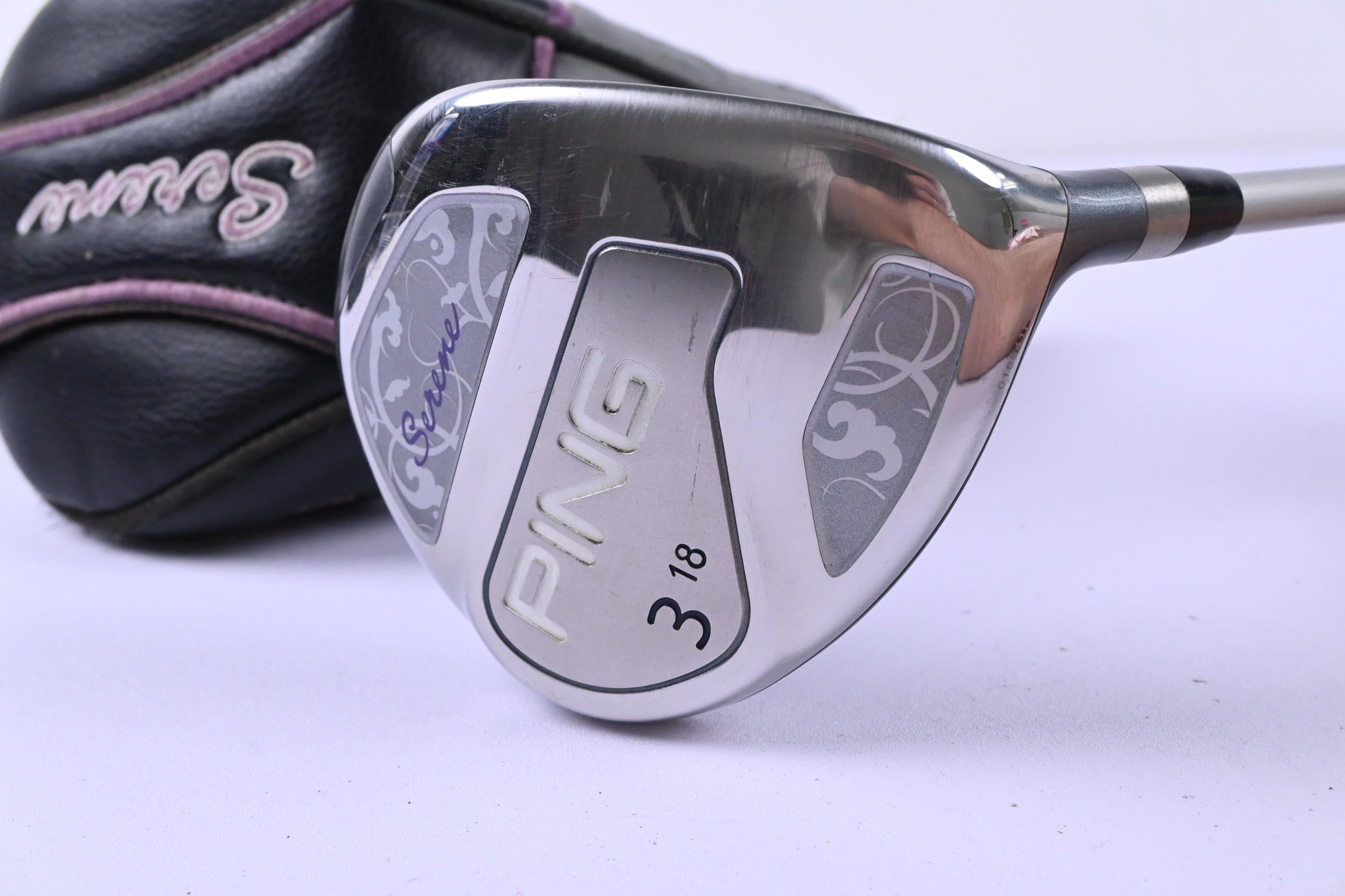 Ladies Ping Serene #3 Wood / 18 Degree / Ladies Flex Ping ULT 210 Lite Shaft