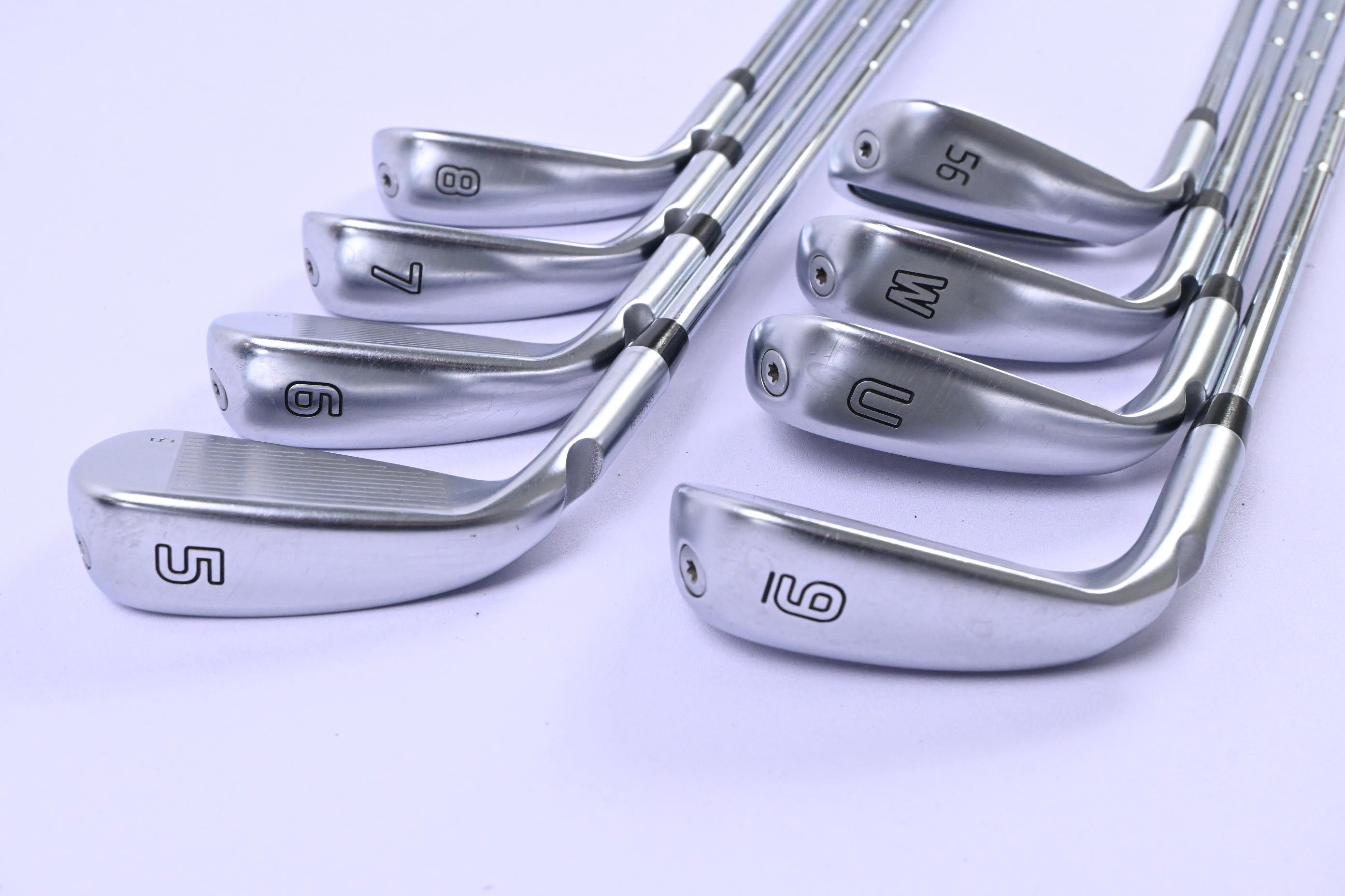 Ping G730 Irons / 5-PW+GW+SW / Green Dot / Regular Flex Dynamic Gold Shafts