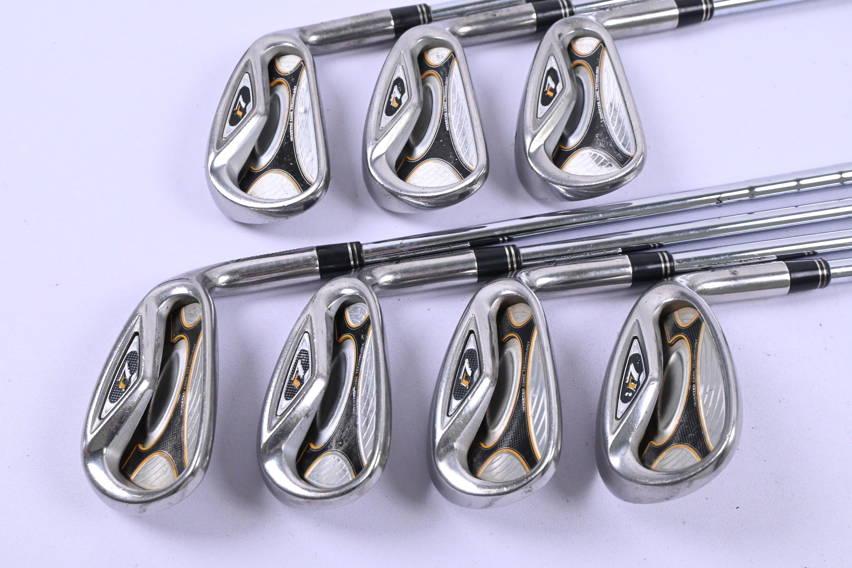 Taylormade R7 Irons / 5-PW+SW / Stiff Flex Taylormade T-Step 90 Shafts