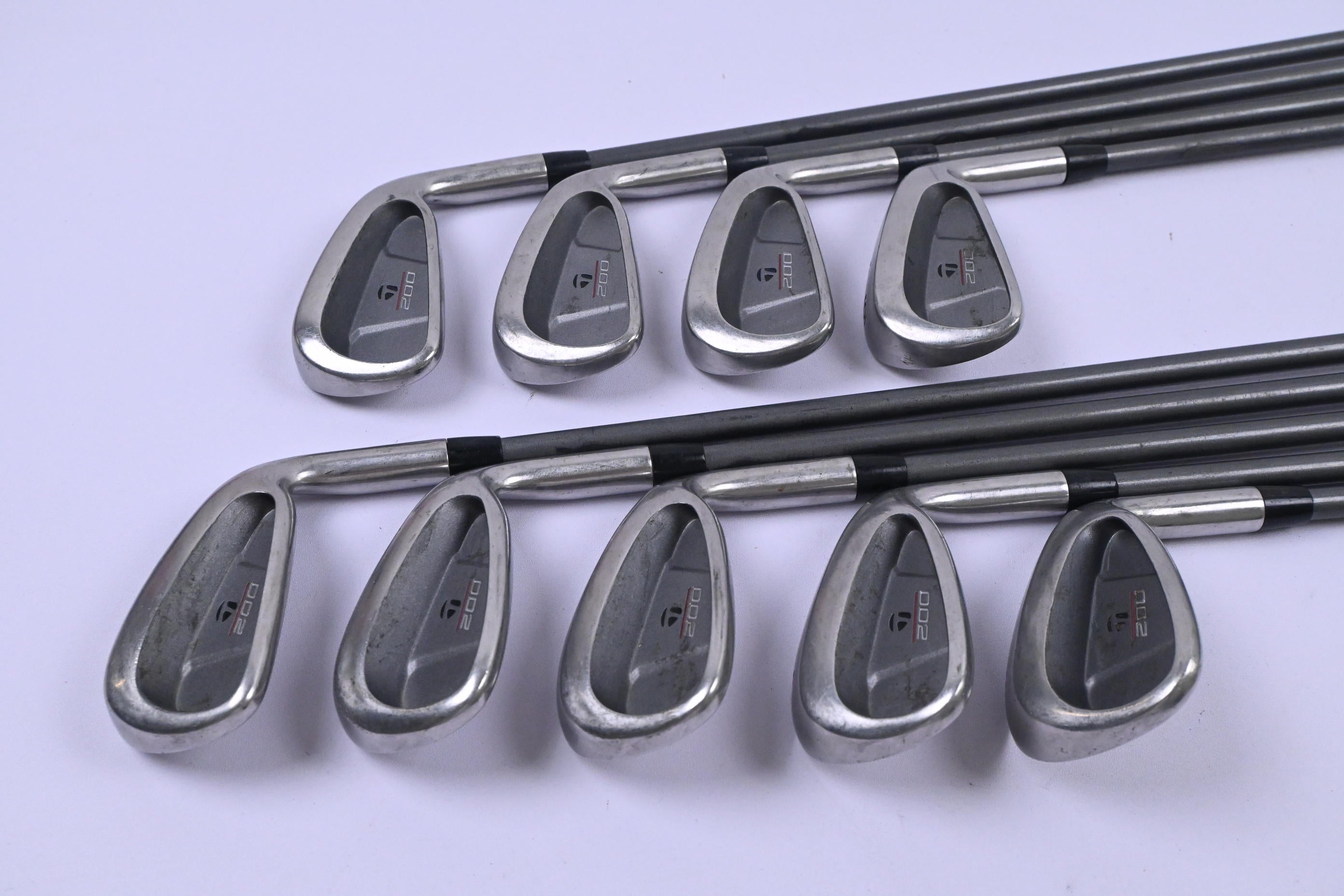 Taylormade 200 Steel Irons / 3-PW+SW / Regular Flex TaylorMade Lite R-80