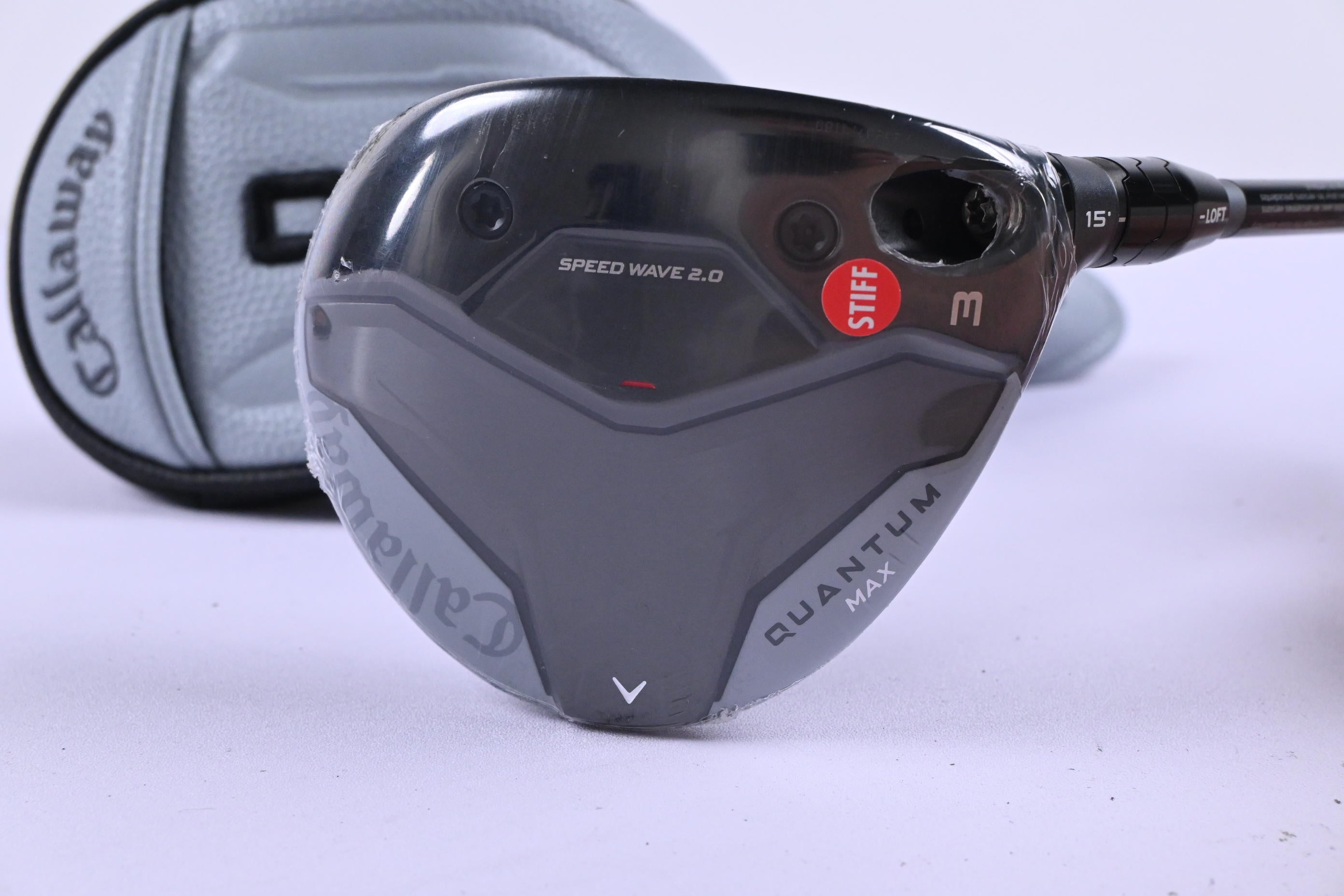 Callaway Quantum Max #3 Wood / 15 Degree / Stiff Flex Denali Frost Silver 60