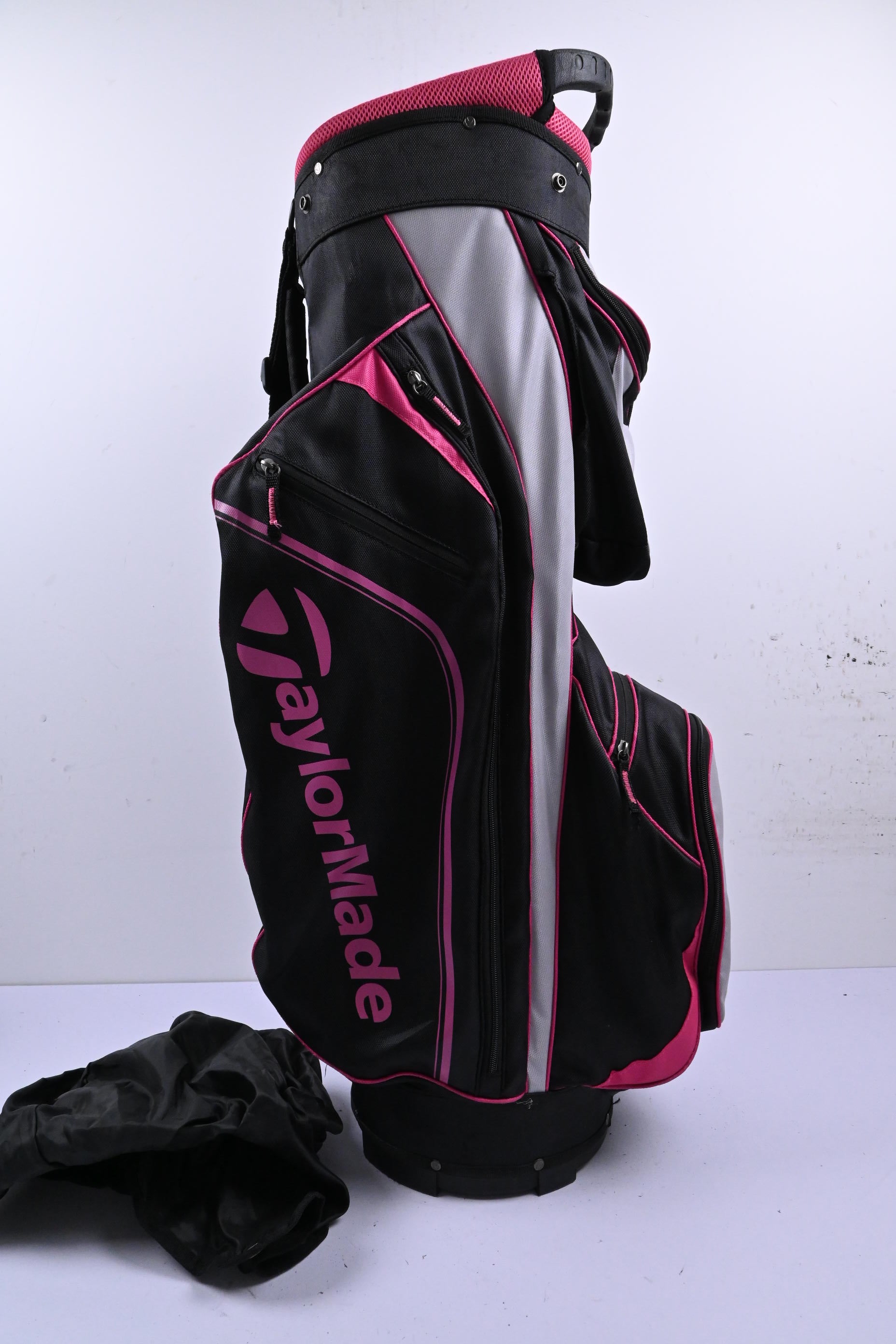 Taylormade Cart Bag / 14-Way Divider / Black, Pink & Grey