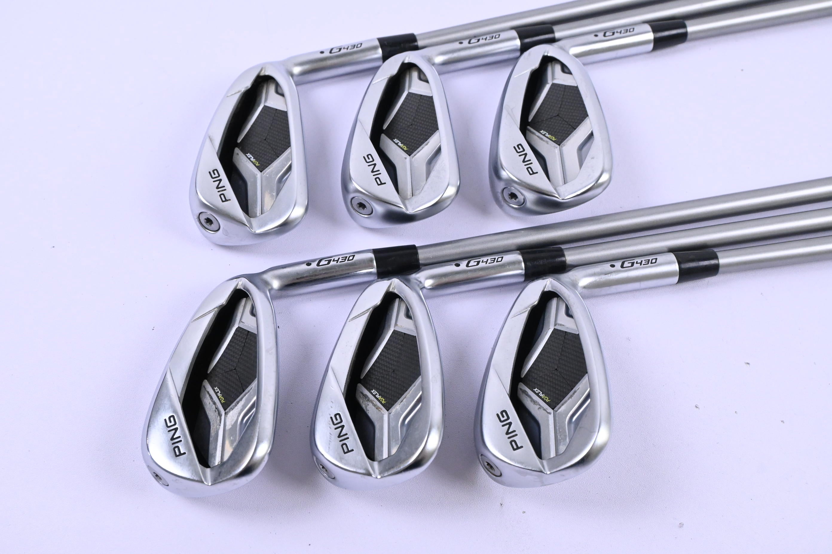 Ping G430 Irons / 6-PW+GW / Black Dot / Senior Flex Ping Alta Quick 45 Shafts