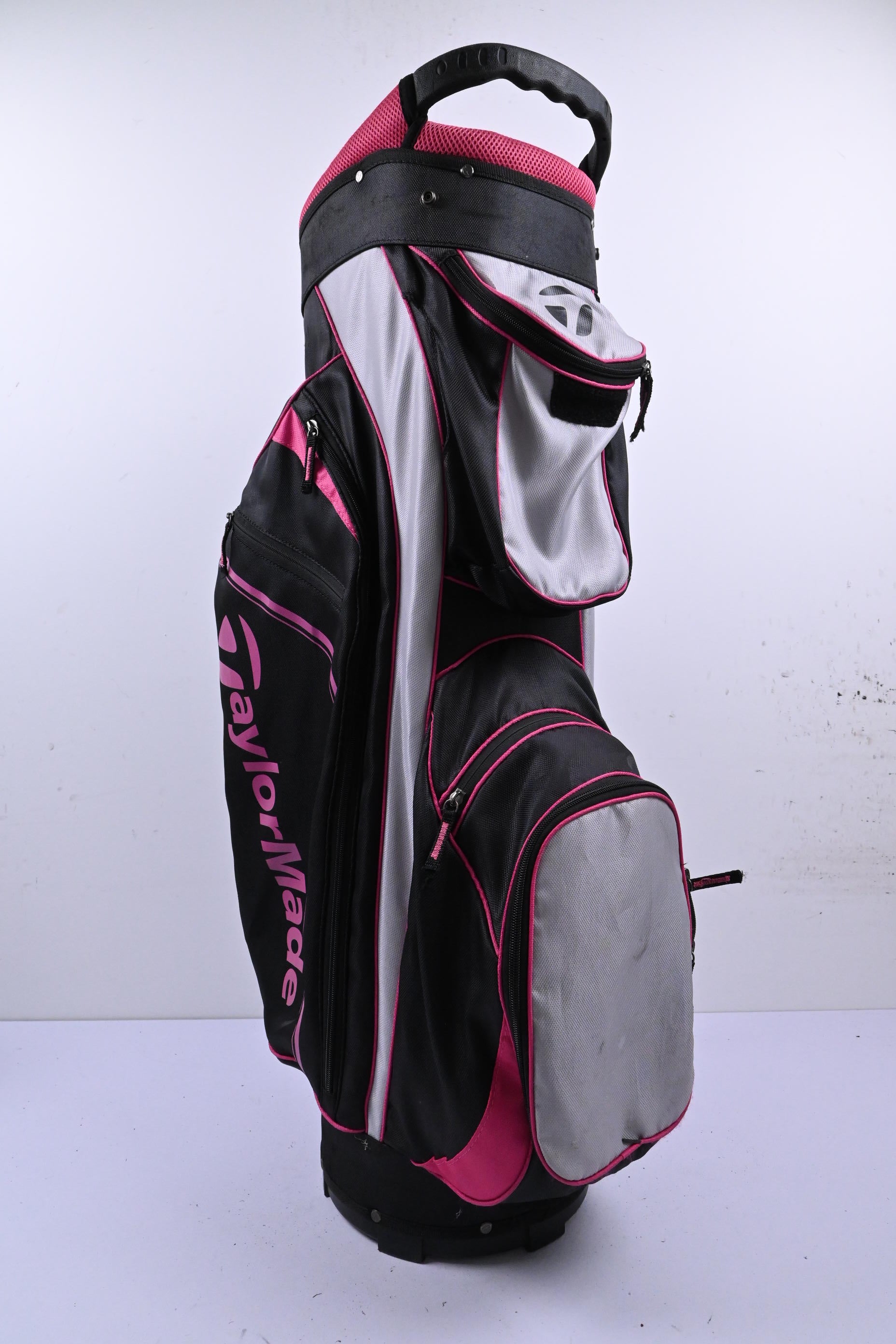 Taylormade Cart Bag / 14-Way Divider / Black, Pink & Grey