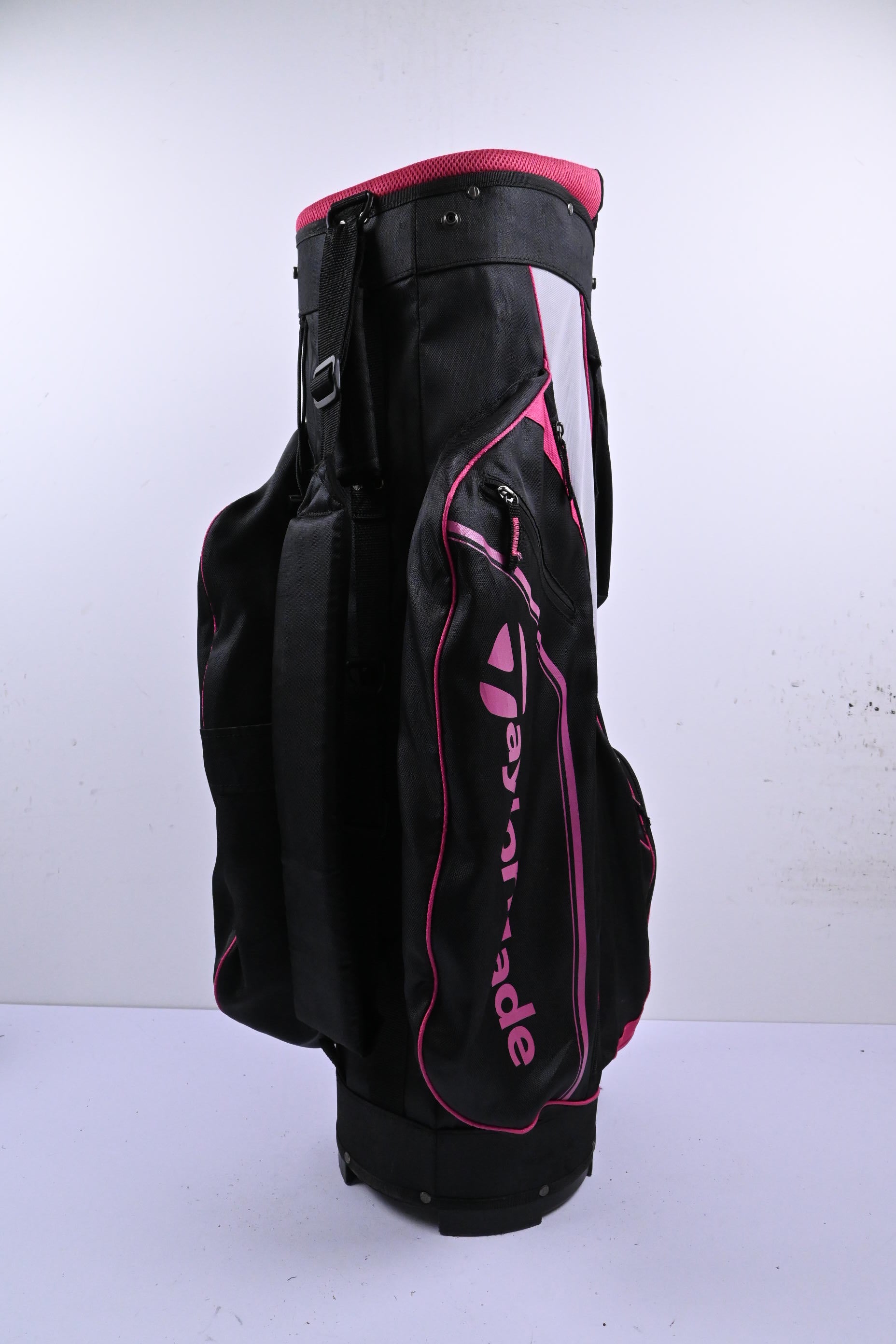 Taylormade Cart Bag / 14-Way Divider / Black, Pink & Grey