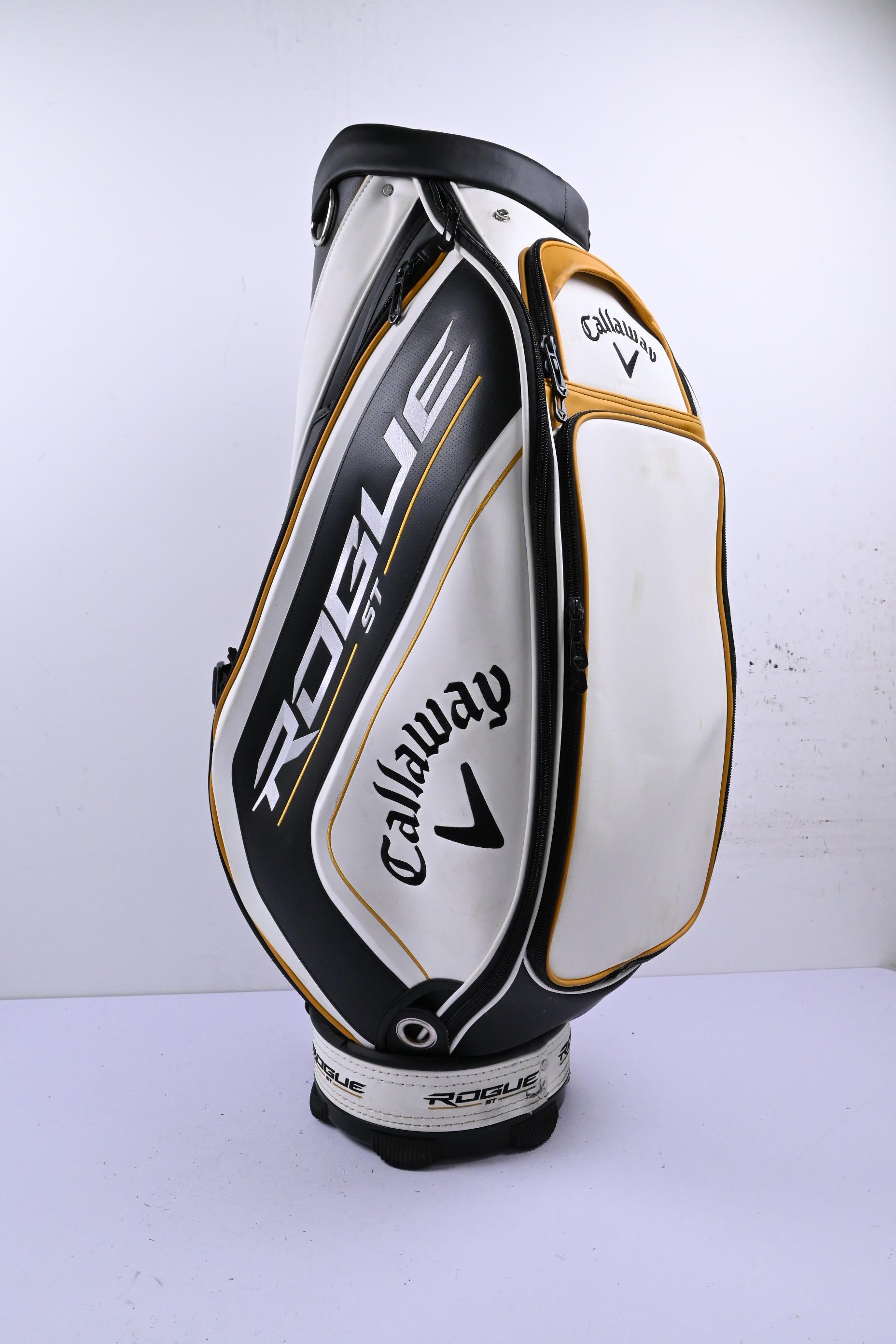 Callaway Rogue ST Tour Bag / 6-Way Divider / White, Black & Gold