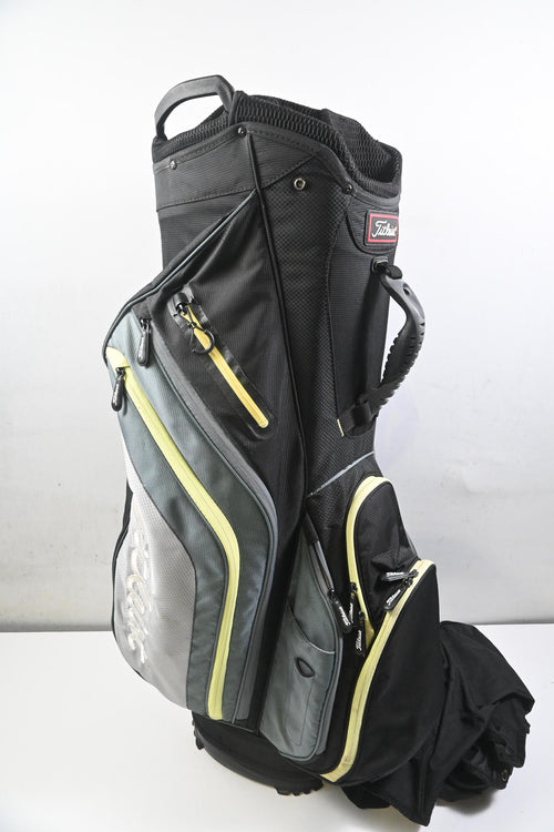 Titleist Cart Bag / 14-Way Divider / Black, Grey, Yellow