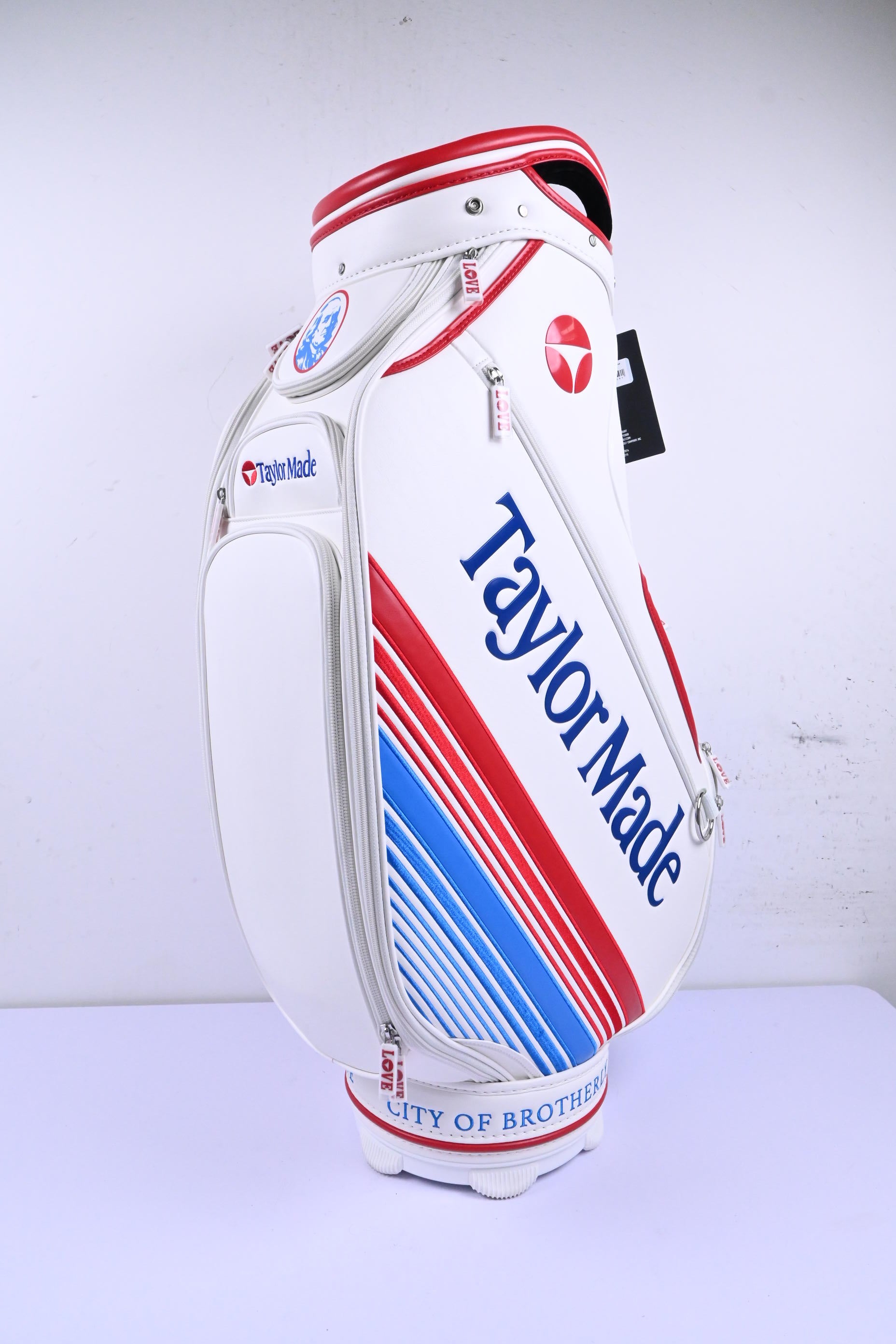 Taylormade Professional Championship 2026 Staff Bag / 6-Way / White, Blue & Red