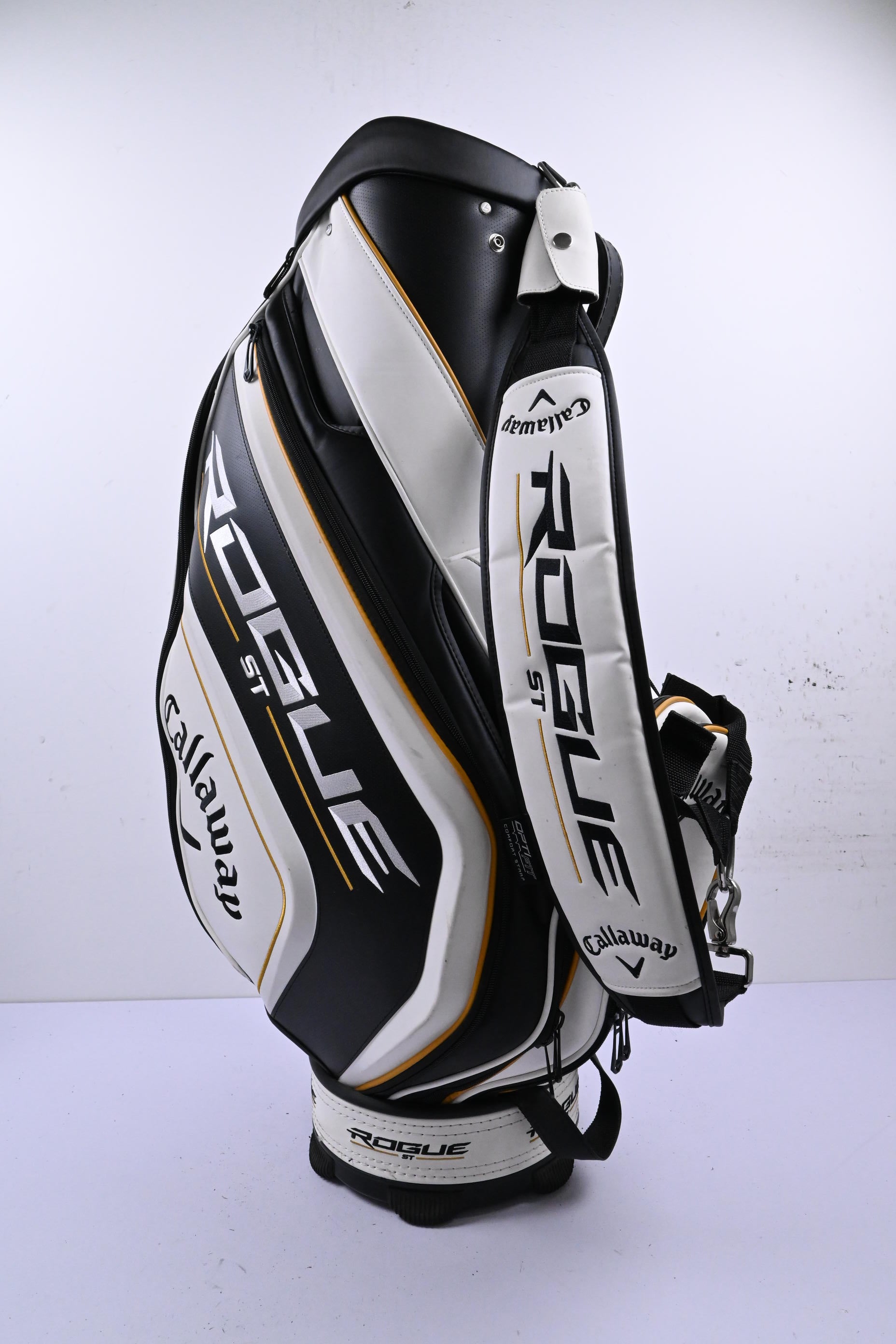 Callaway Rogue ST Tour Bag / 6-Way Divider / White, Black & Gold