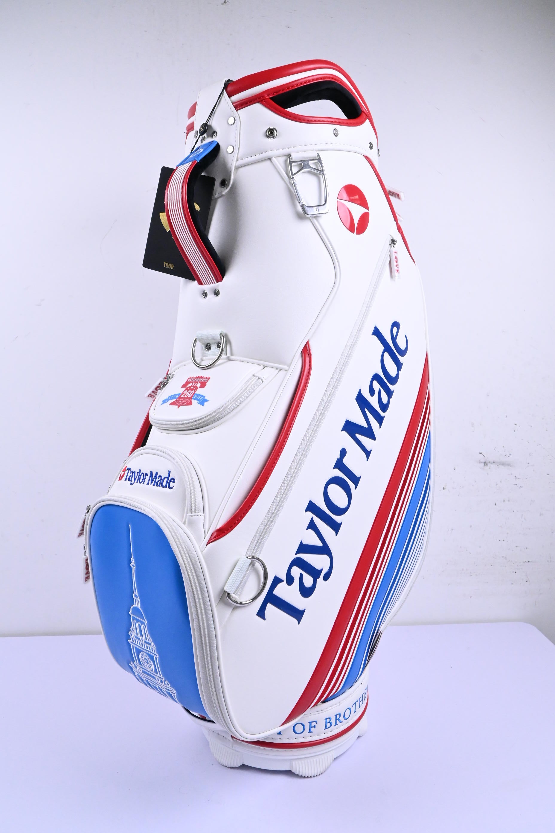Taylormade Professional Championship 2026 Staff Bag / 6-Way / White, Blue & Red