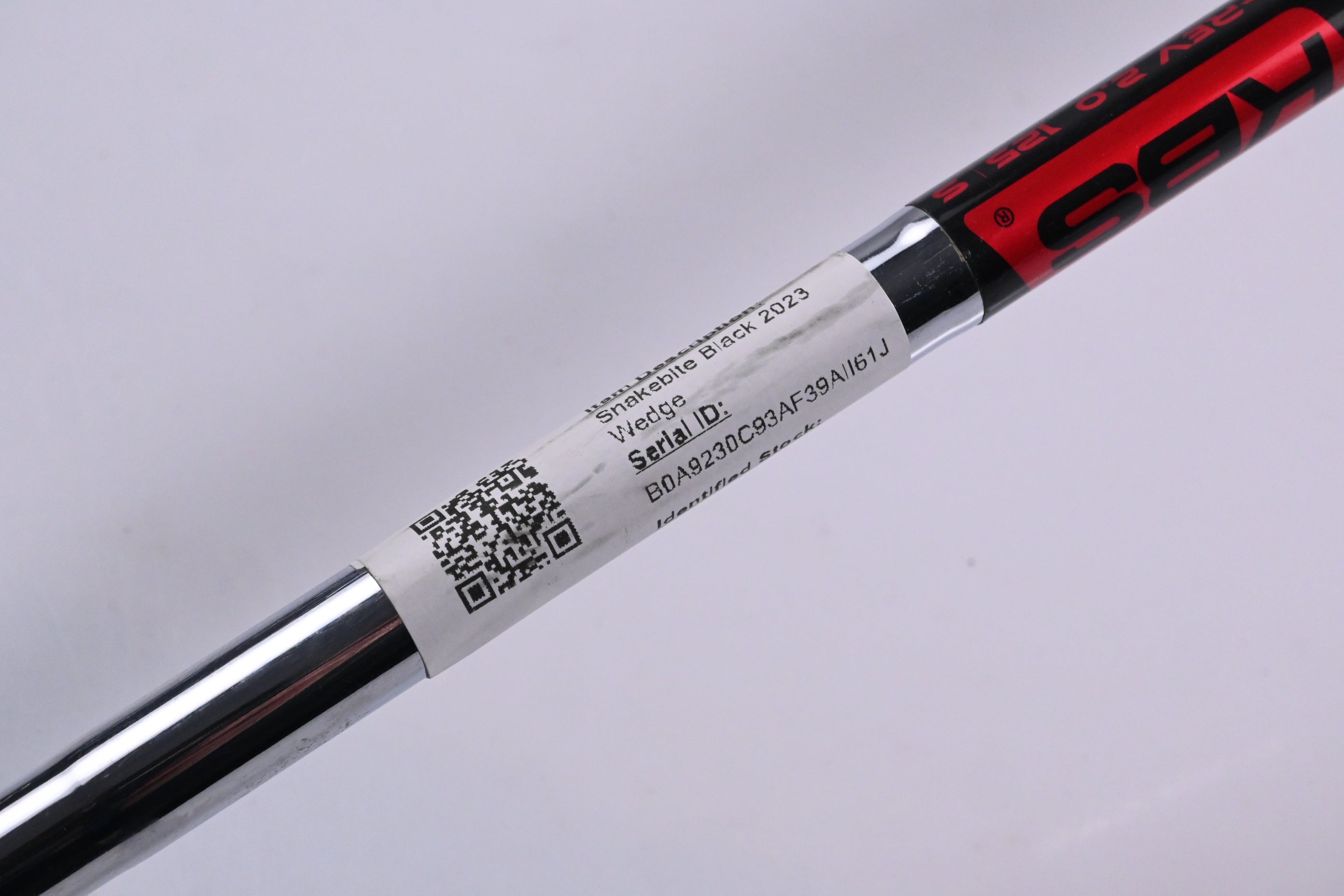 Cobra Snakebite Black 2023 Pitching Wedge / 48 Degree / Stiff Flex Hi-Rev 2.0