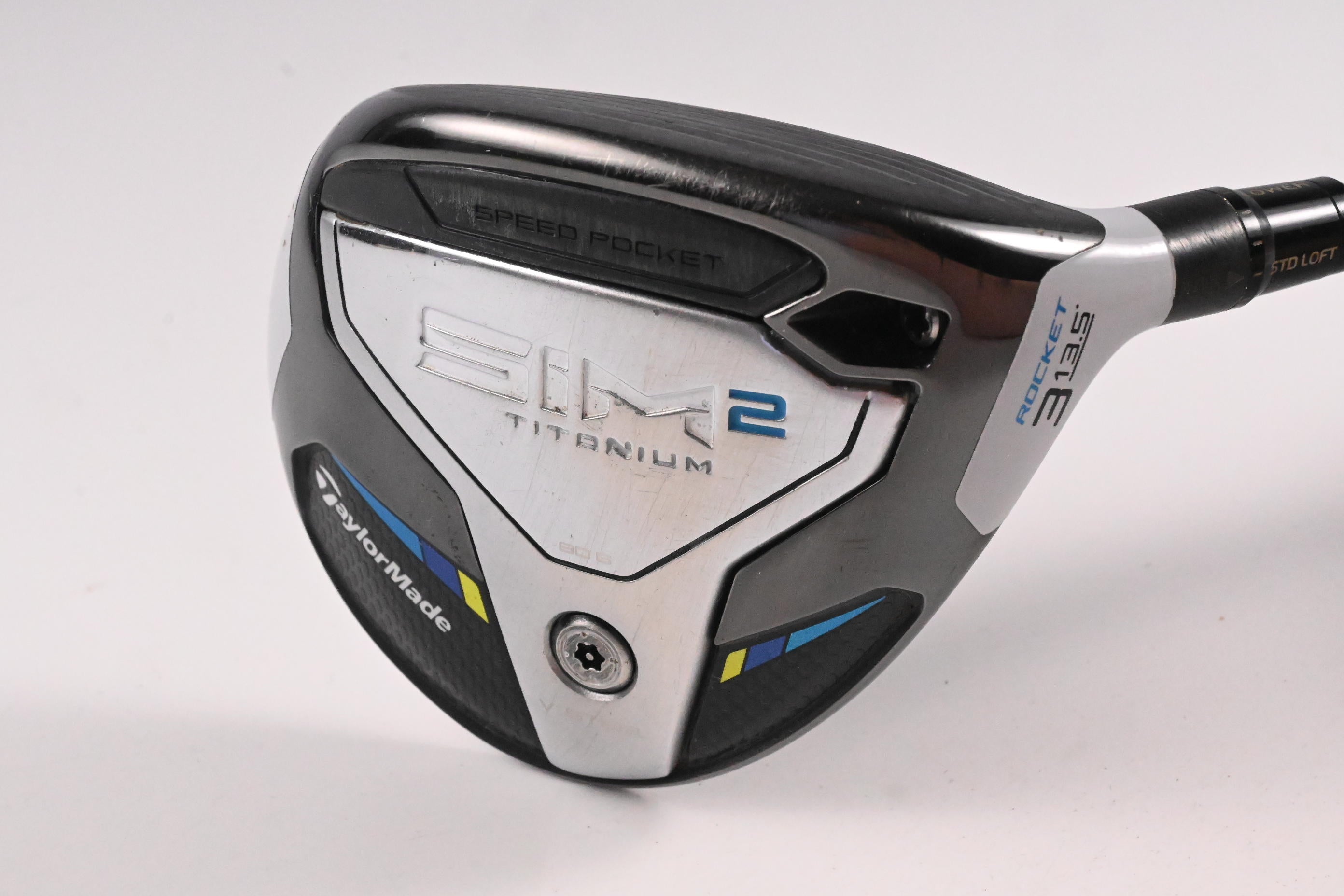 Taylormade SIM2 Ti Rocket #3 Wood / 13.5 Degree / Stiff Flex Tensei AV RAW Blue