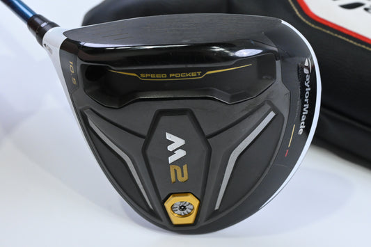 Left Hand Taylormade M2 2016 Driver / 10.5 Degree / Regular Flex Evenflow Blue