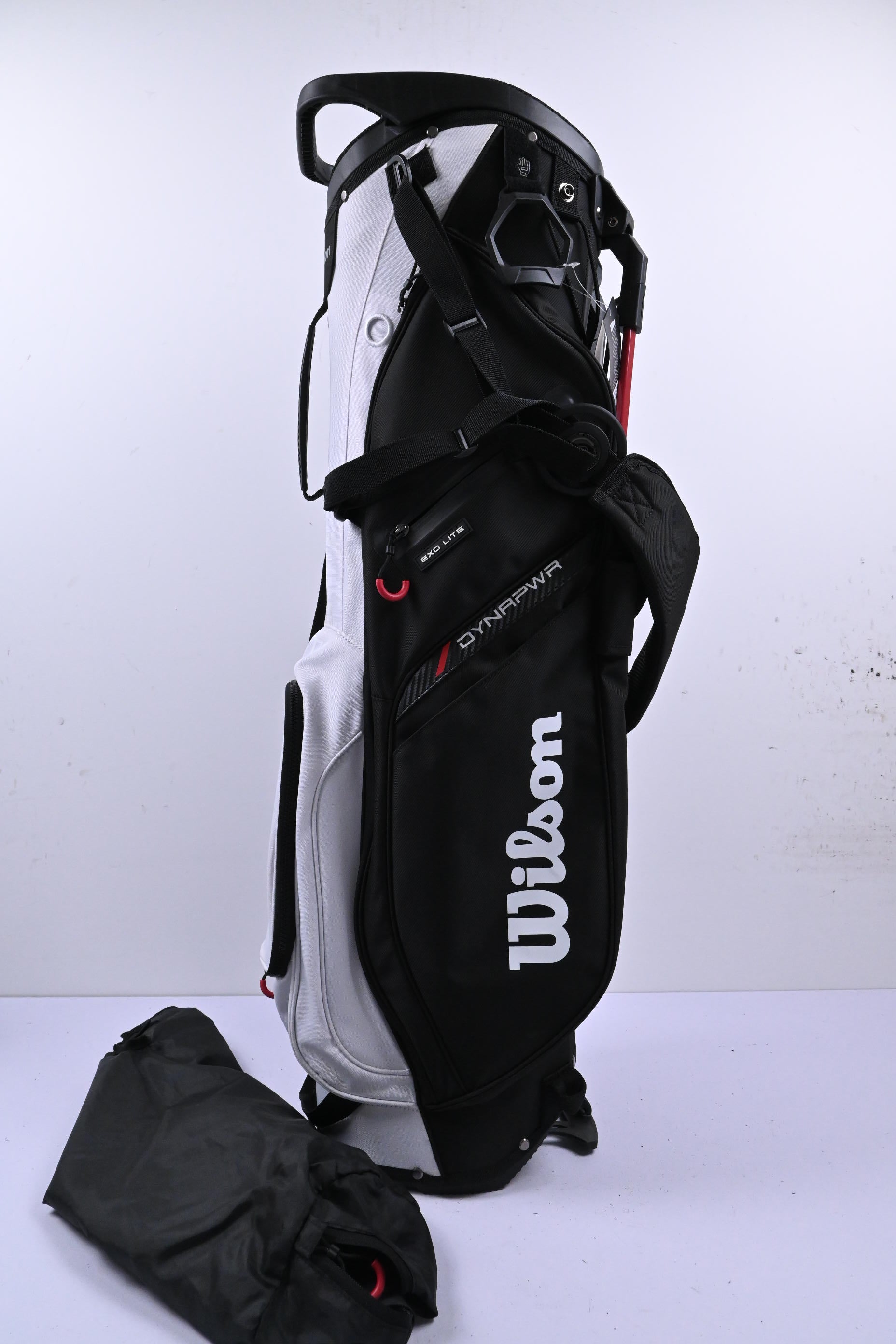 Wilson Dynapwr EXO Lite Stand Bag / 4-Way Divider / Black, White & Red