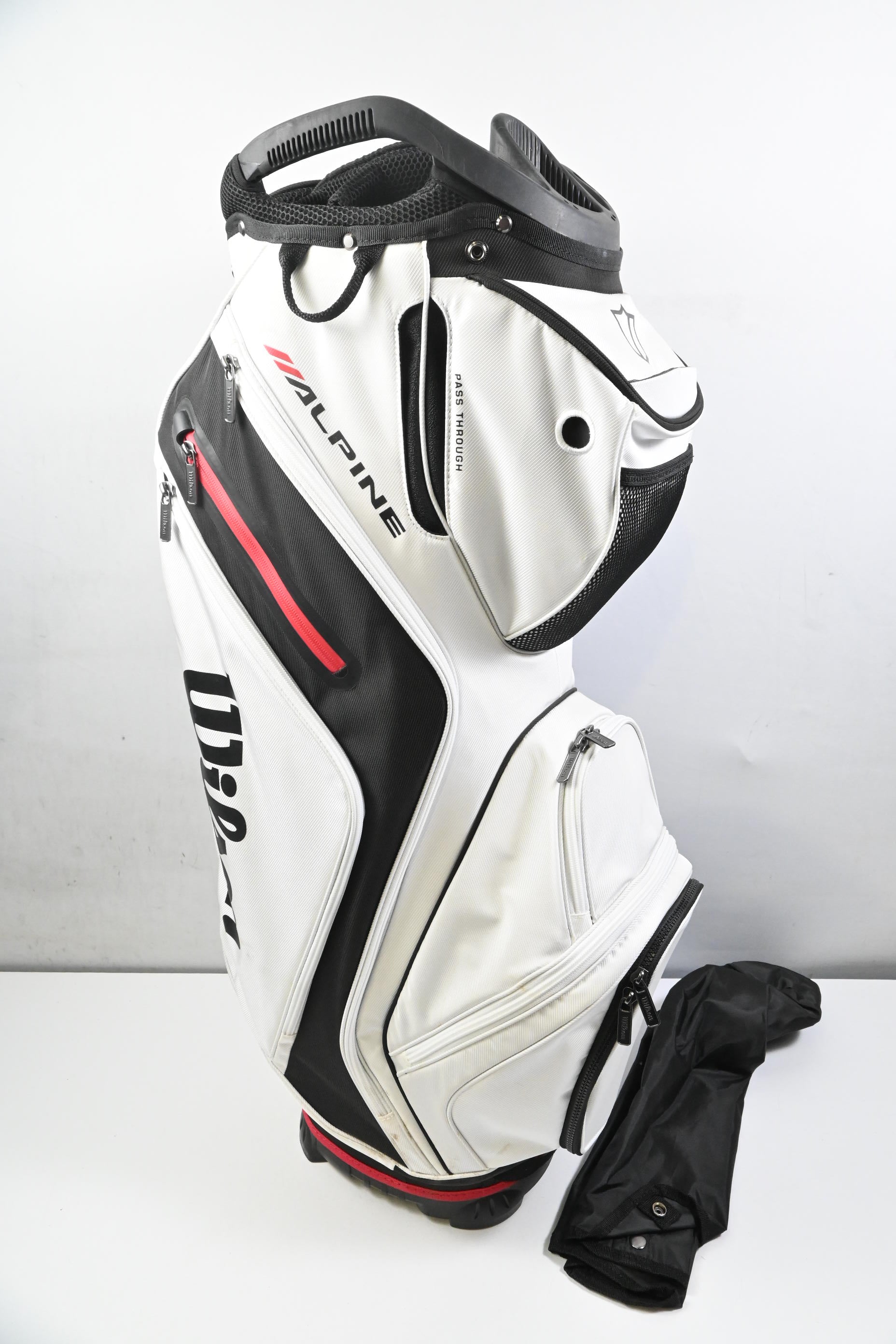 Wilson Alpine Cart Bag / 14-Way Divider / White, Black & Red
