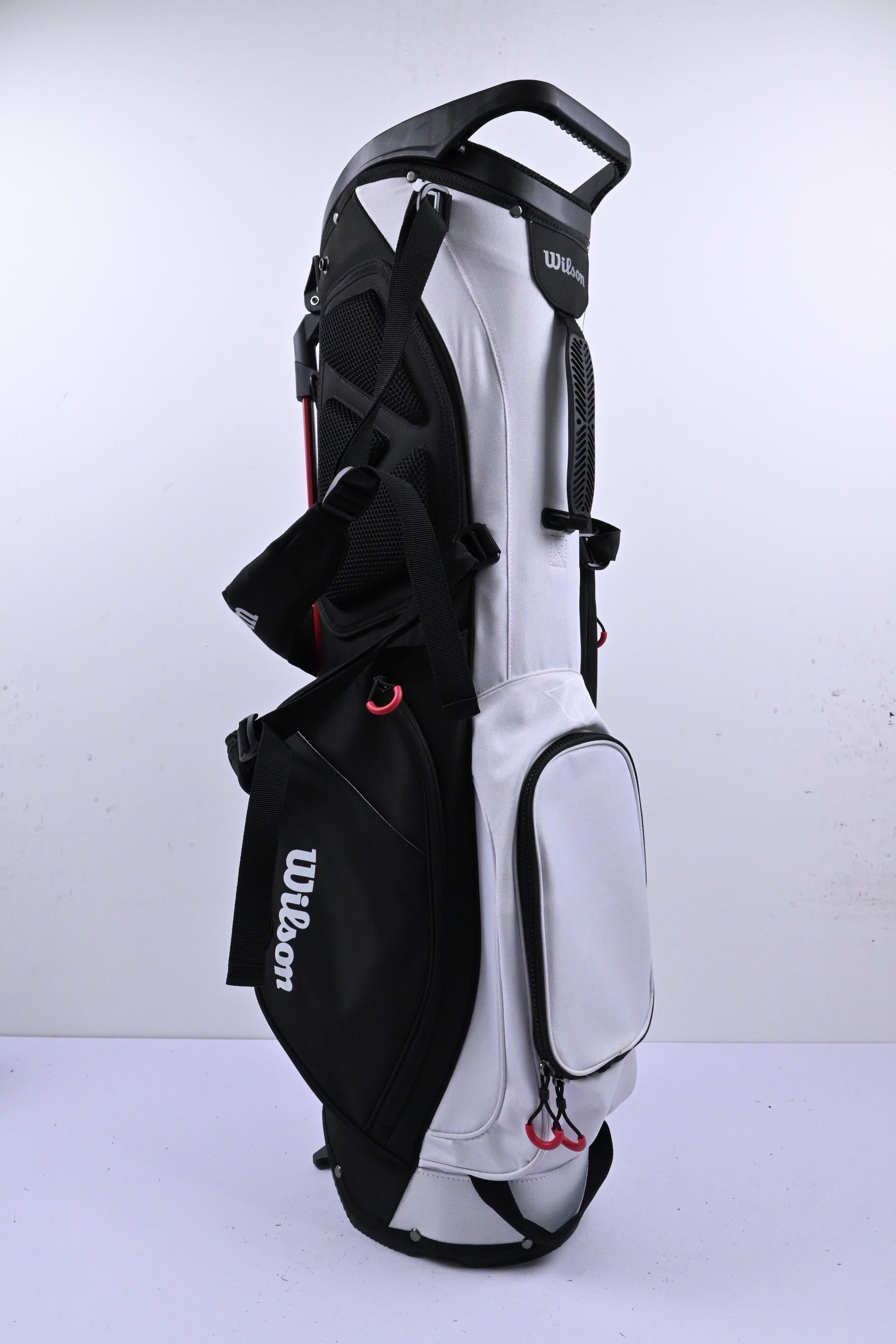 Wilson Dynapwr EXO Lite Stand Bag / 4-Way Divider / Black, White & Red