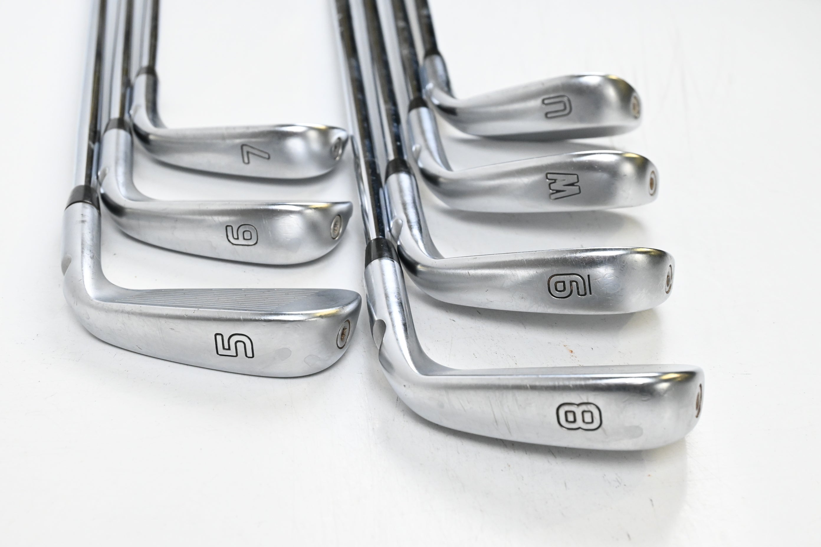 Left Hand Ping i500 Irons / 5-PW+GW / Blue Dot / Regular Flex Dynamic Gold R300