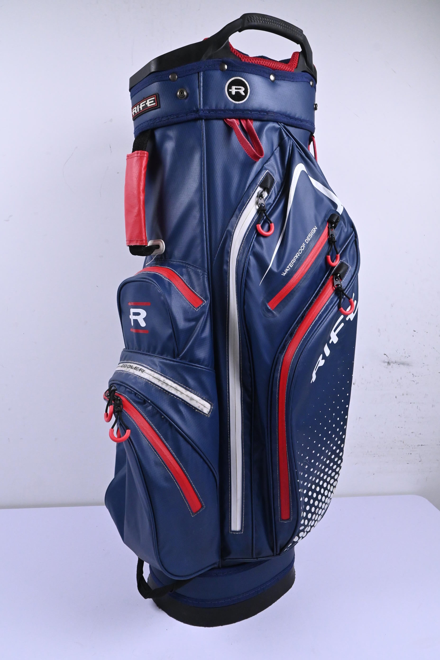 Rife Stand Bag / 15-Way Divider / Blue, Red & White