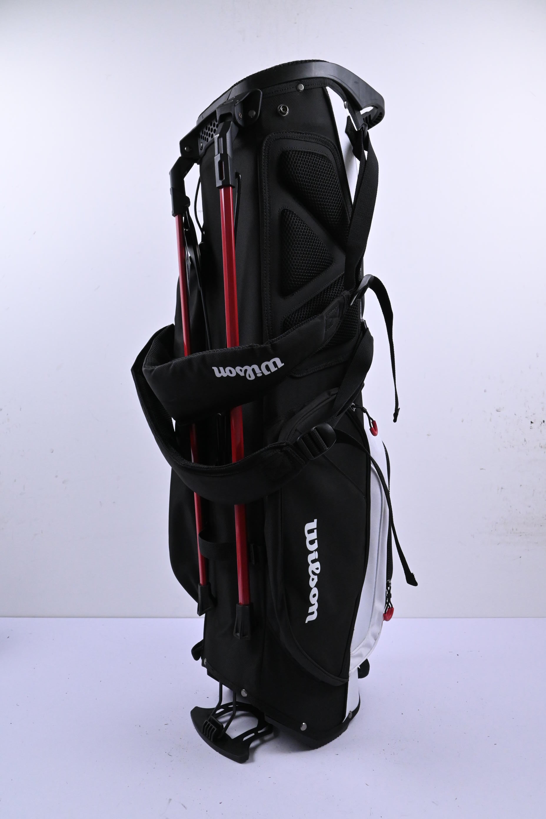 Wilson Dynapwr EXO Lite Stand Bag / 4-Way Divider / Black, White & Red