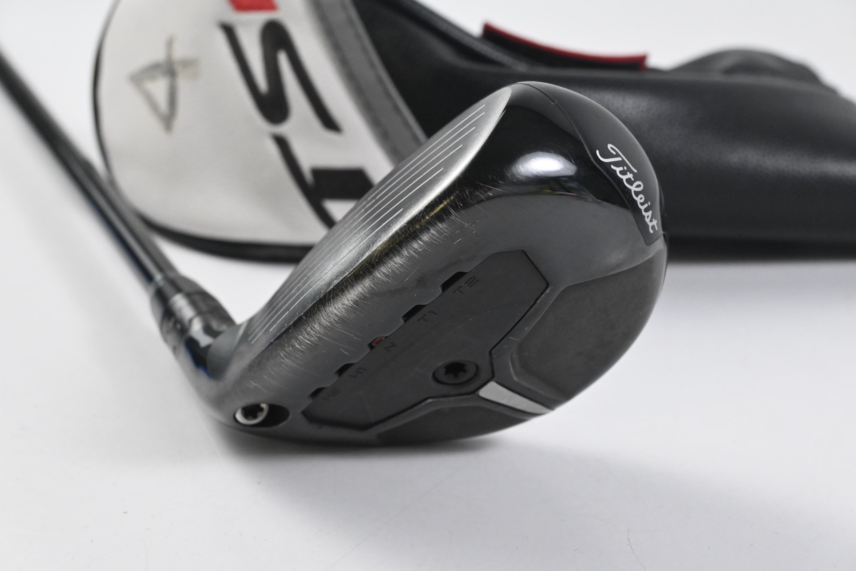 Left Hand Titleist TSR3 #4 Hybrid / 21 Degree / Stiff Flex HZRDUS Black 90 Shaft
