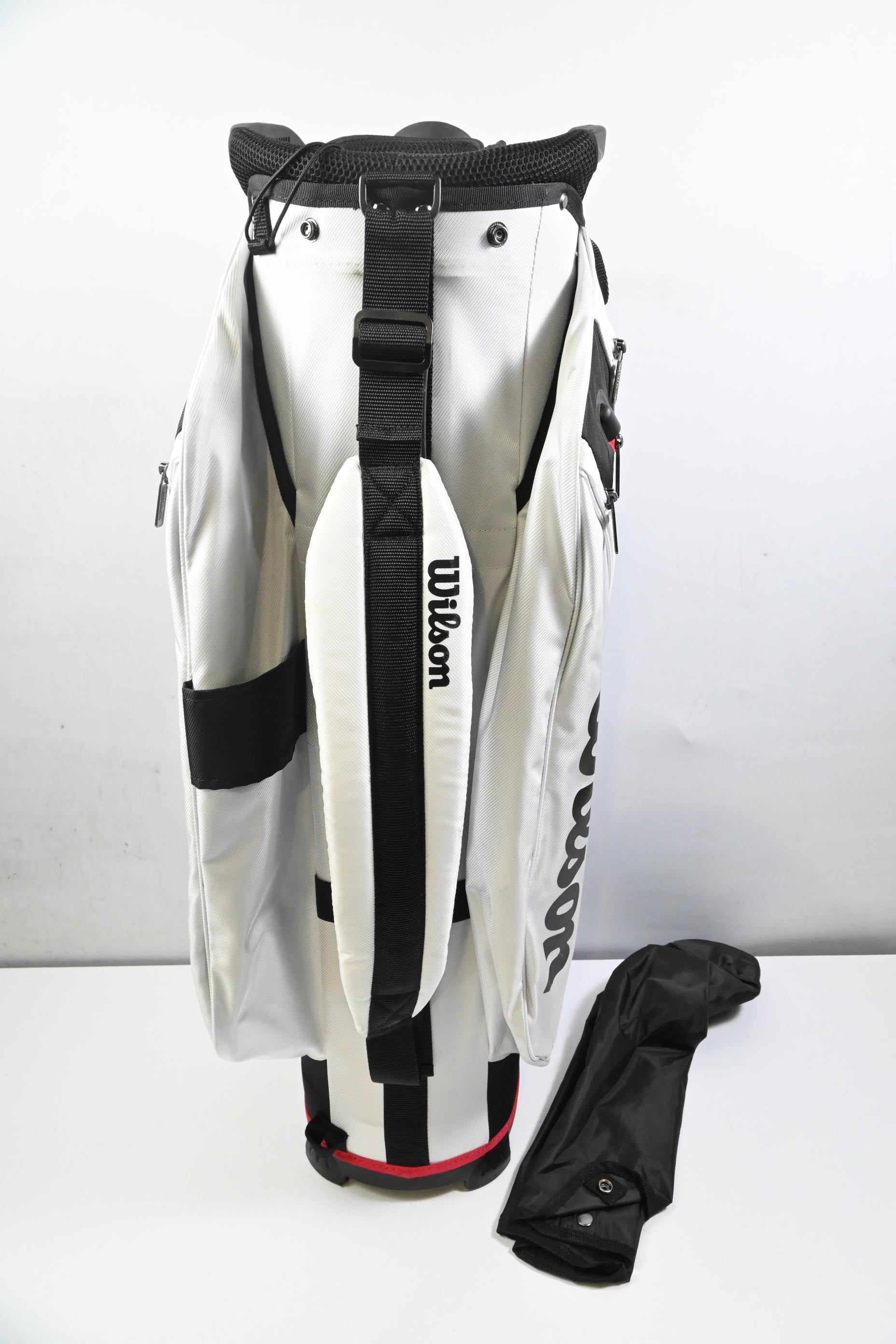 Wilson Alpine Cart Bag / 14-Way Divider / White, Black & Red