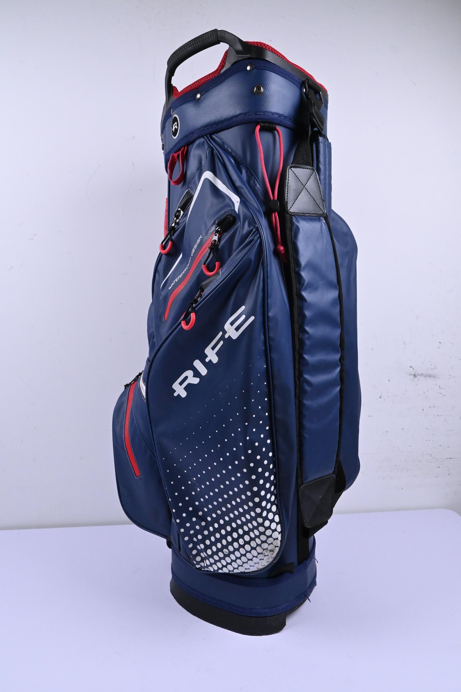 Rife Stand Bag / 15-Way Divider / Blue, Red & White