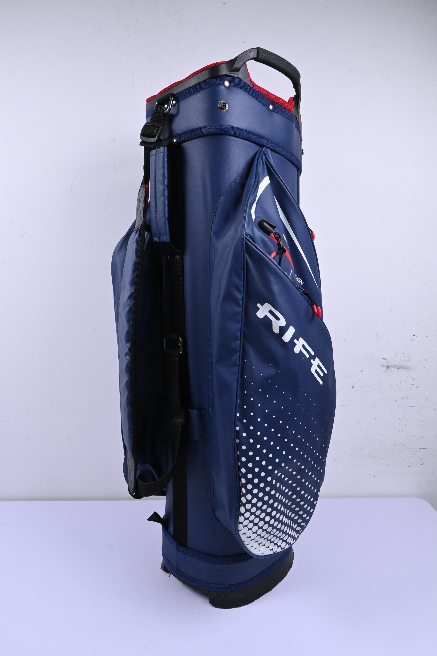 Rife Stand Bag / 15-Way Divider / Blue, Red & White