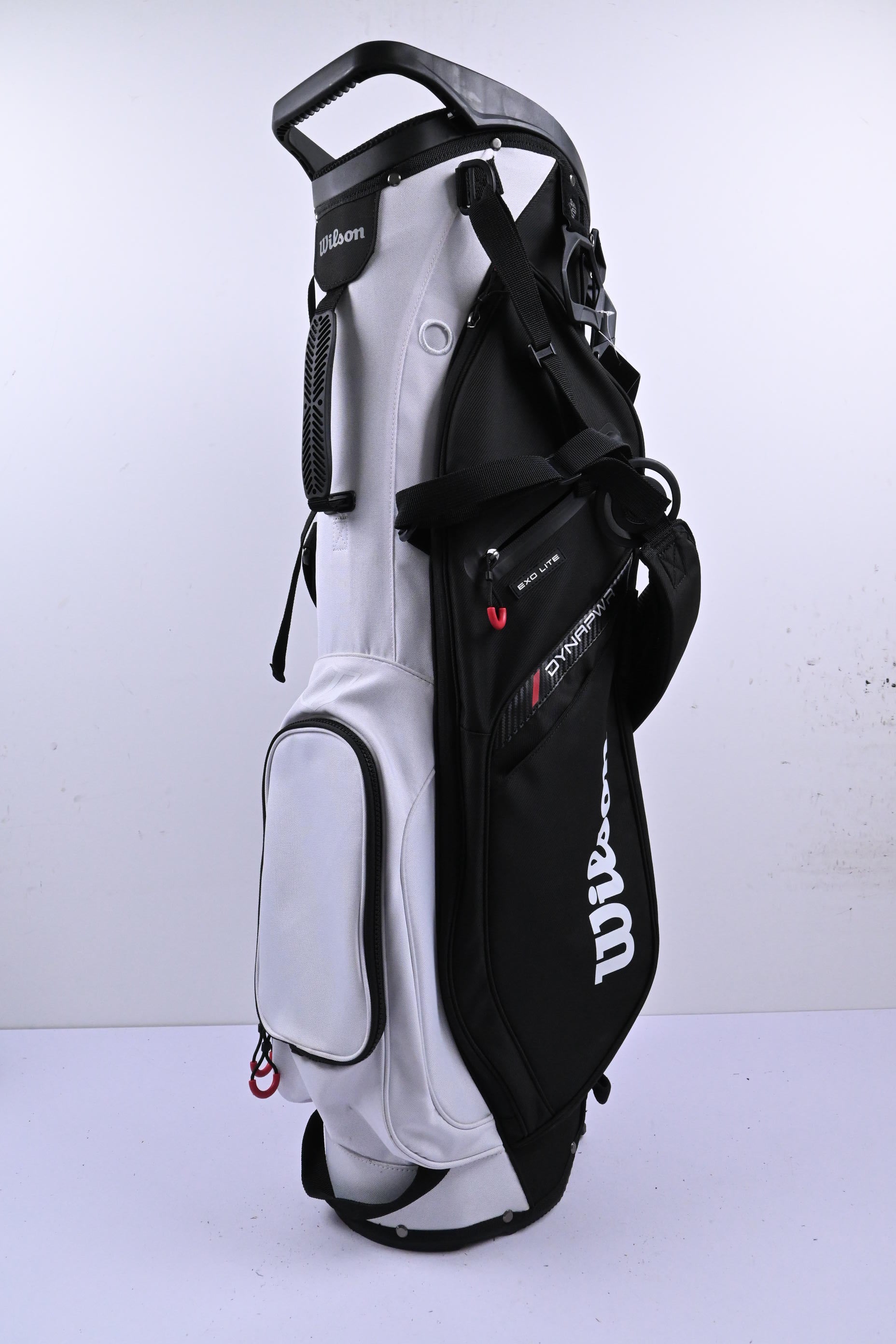 Wilson Dynapwr EXO Lite Stand Bag / 4-Way Divider / Black, White & Red
