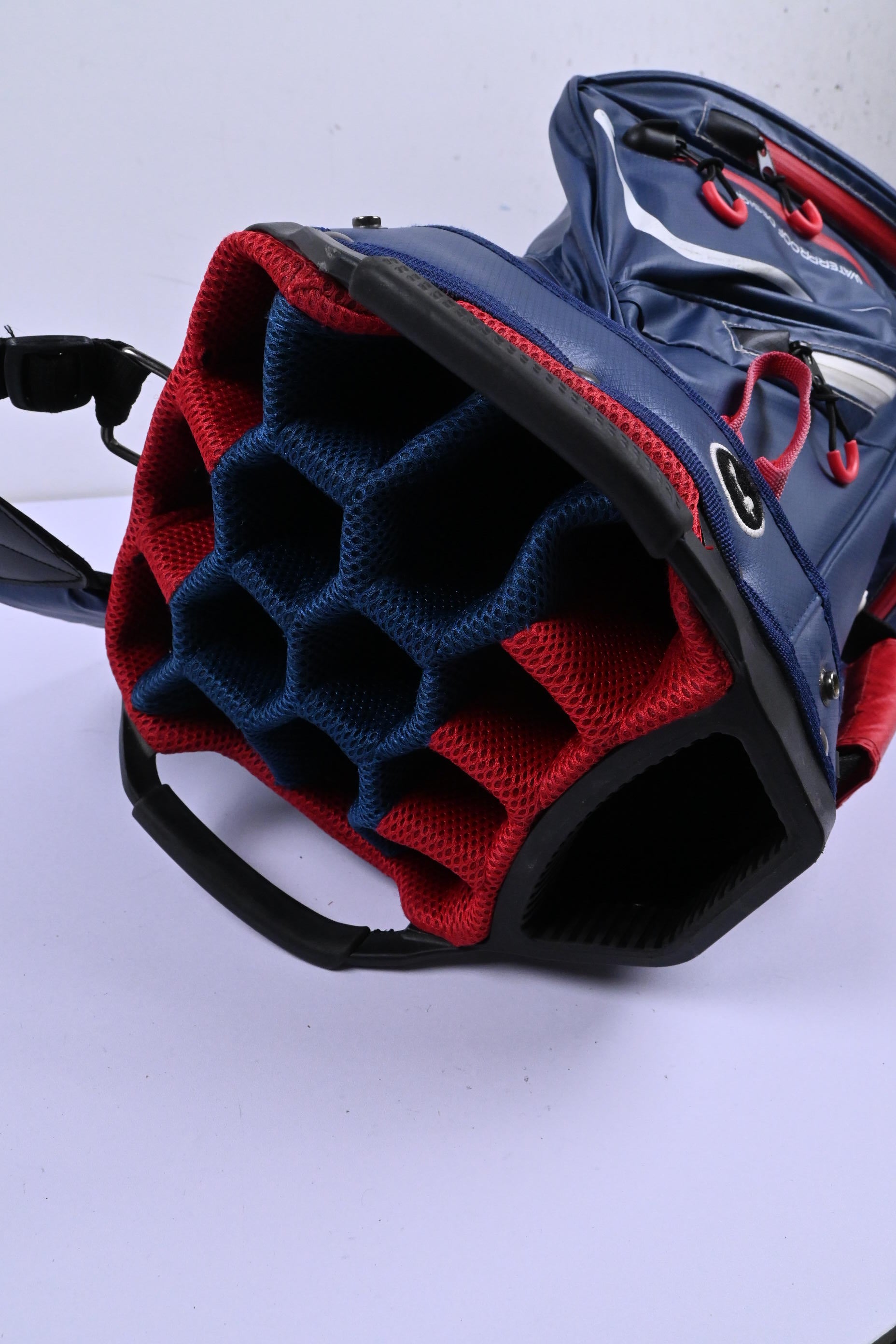 Rife Stand Bag / 15-Way Divider / Blue, Red & White