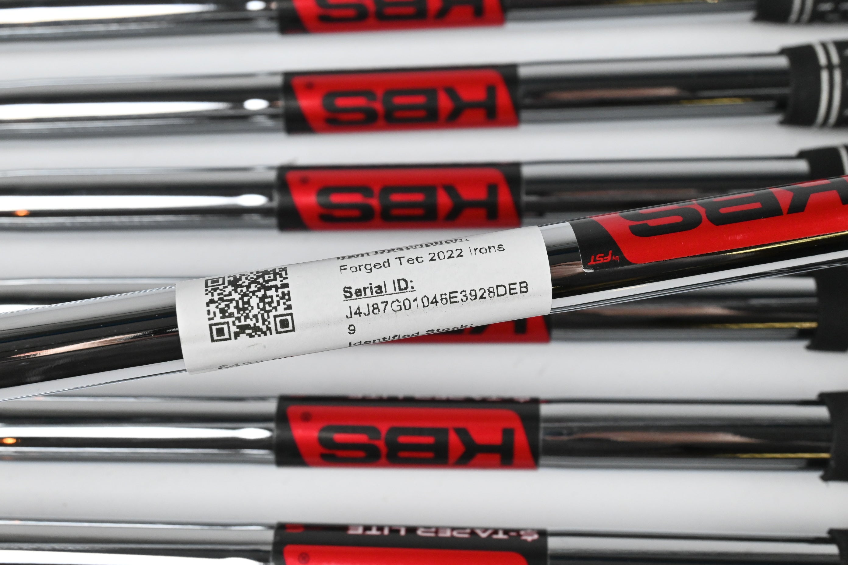 Cobra Forged Tec 2022 Irons / 4-PW / Stiff Flex KBS $-Taper Lite Shafts