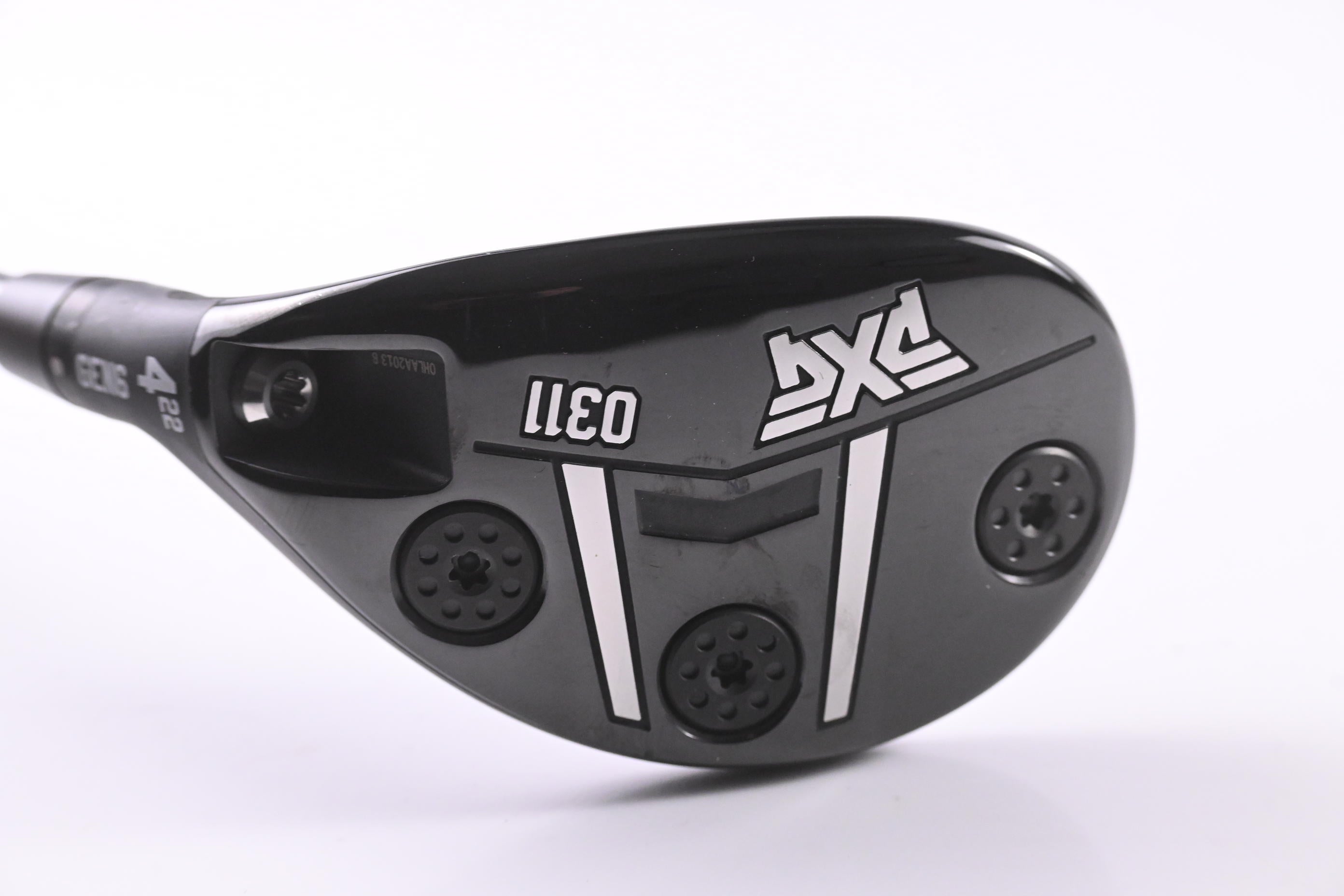 Left Hand PXG 0311 Gen6 #4 Hybrid / 22 Degree / Regular Flex Evenflow Riptide 80