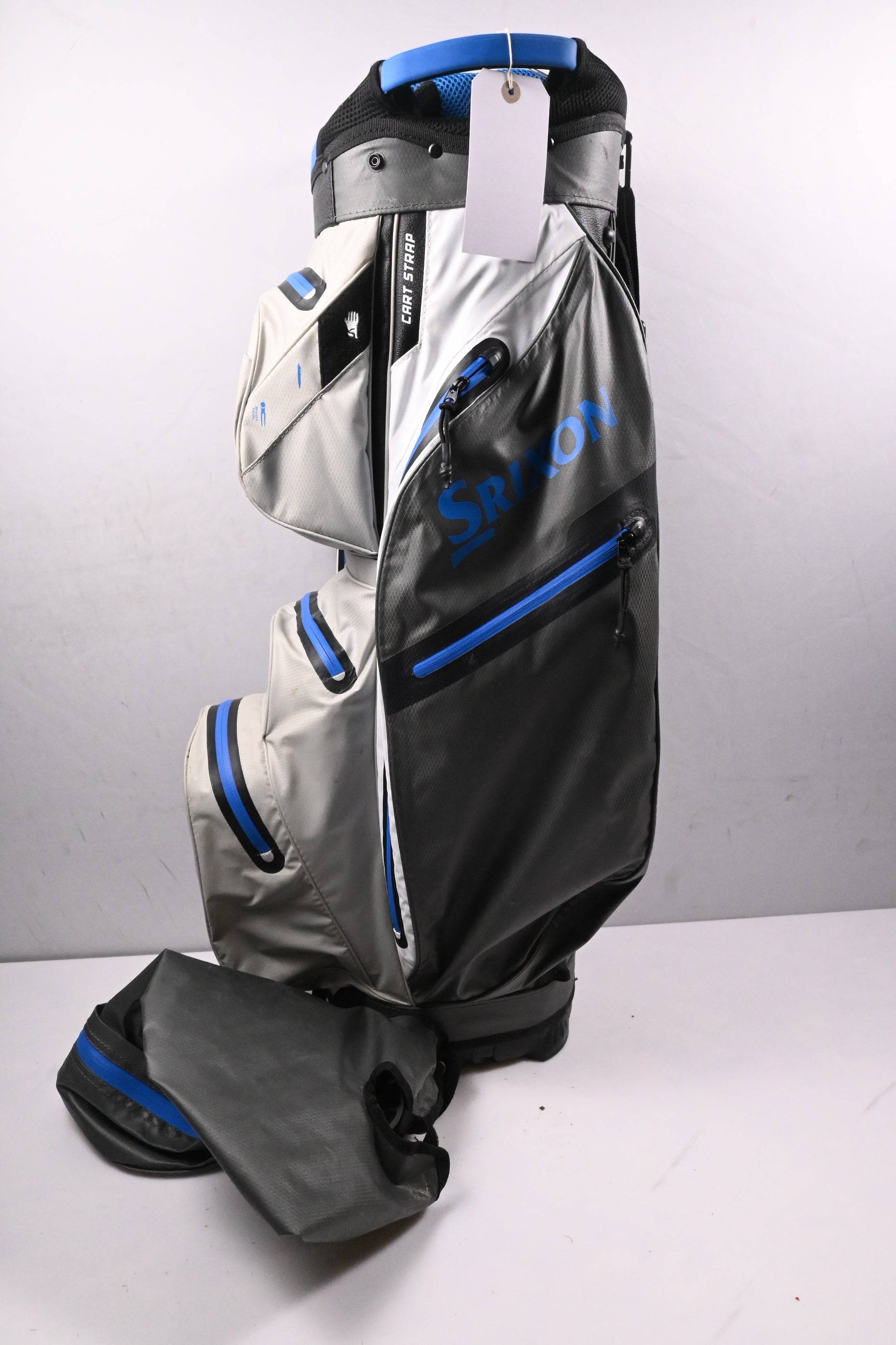 Srixon Waterproof Cart Golf Bag / 14-Way Divider / Blue, Grey & White