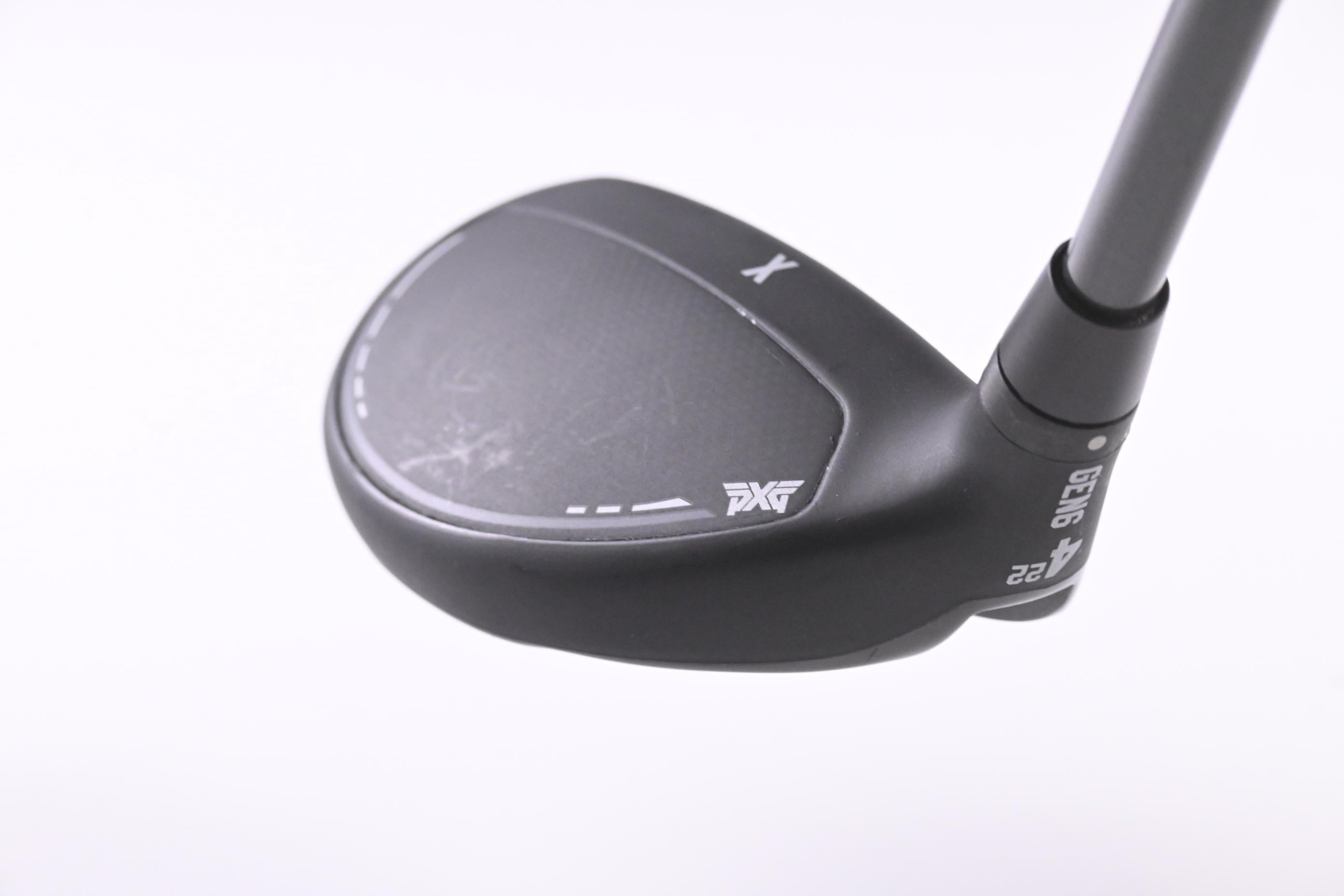 Left Hand PXG 0311 Gen6 #4 Hybrid / 22 Degree / Regular Flex Evenflow Riptide 80