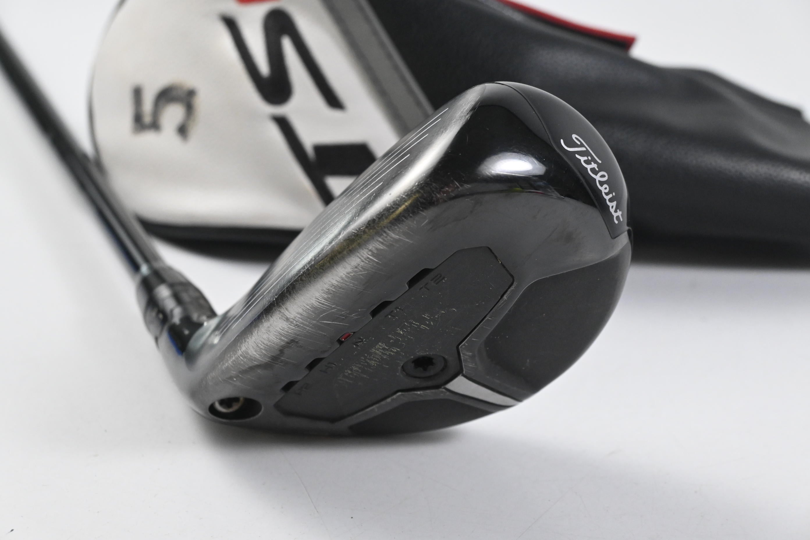 Left Hand Titleist TSR3 #5 Hybrid / 24 Degree / Stiff Flex HZRDUS Black 80 Shaft