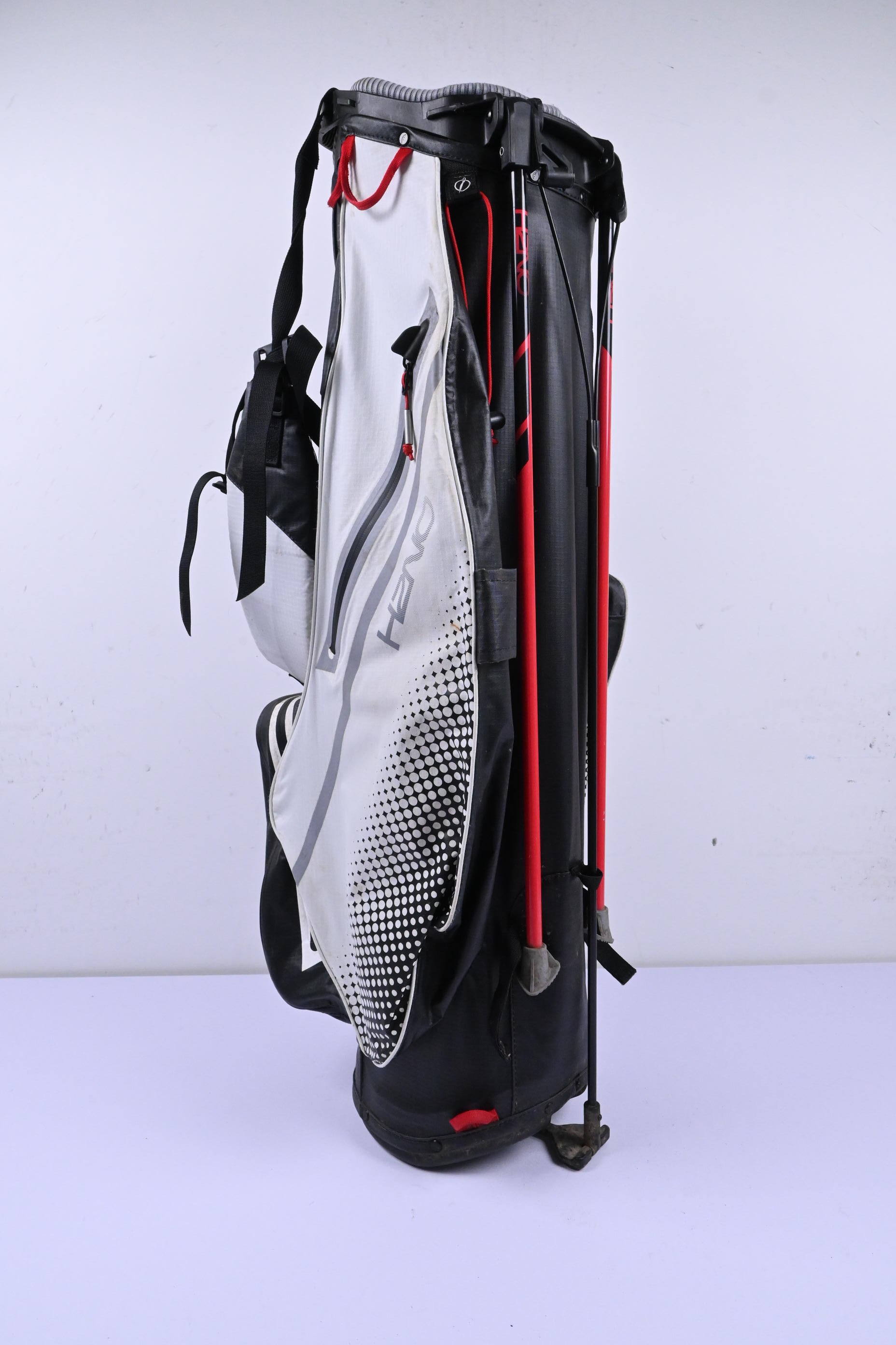 Sun Mountain H2NO Lite Speed Stand Bag / 4-Way Divider / Black, White & Red