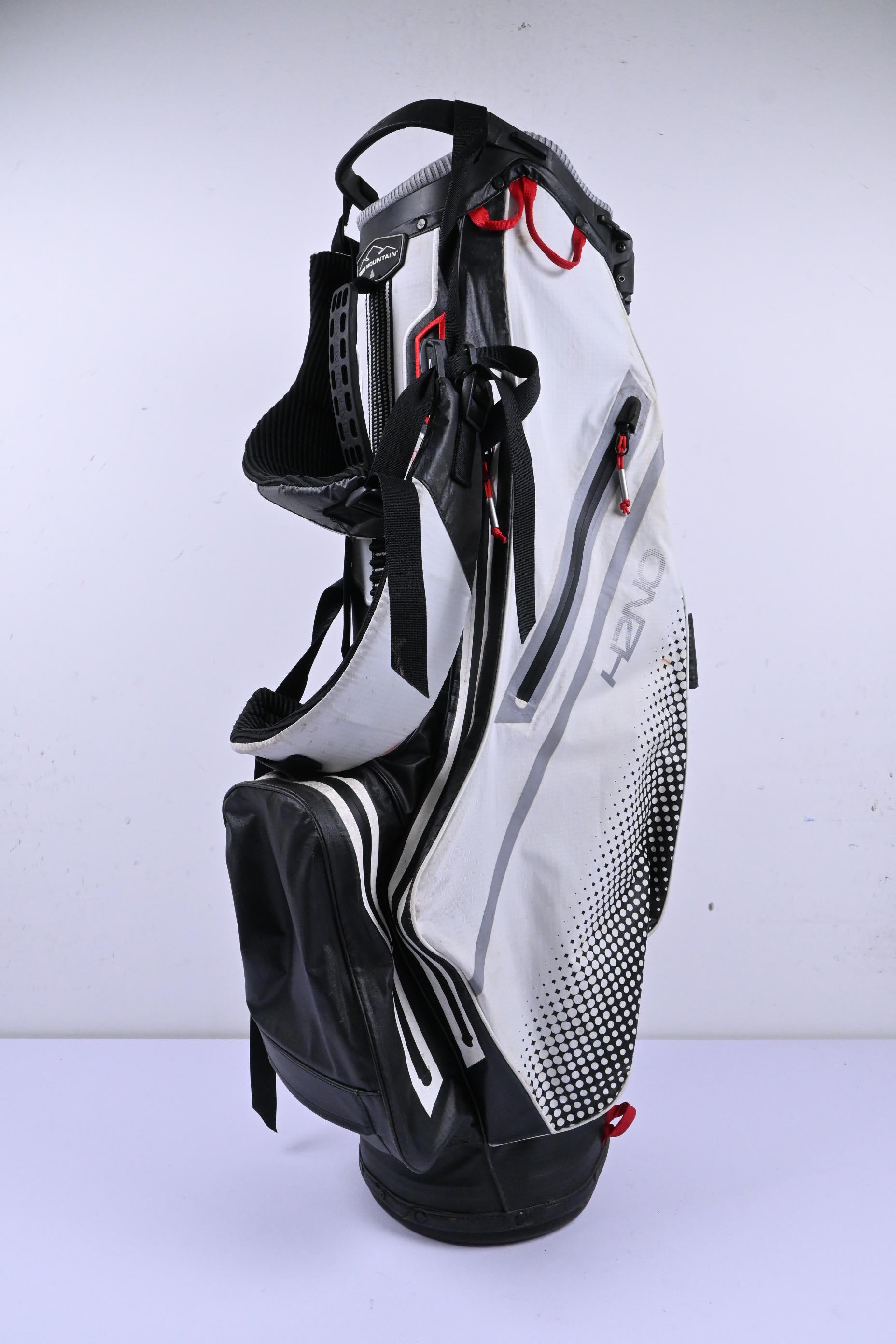 Sun Mountain H2NO Lite Speed Stand Bag / 4-Way Divider / Black, White & Red
