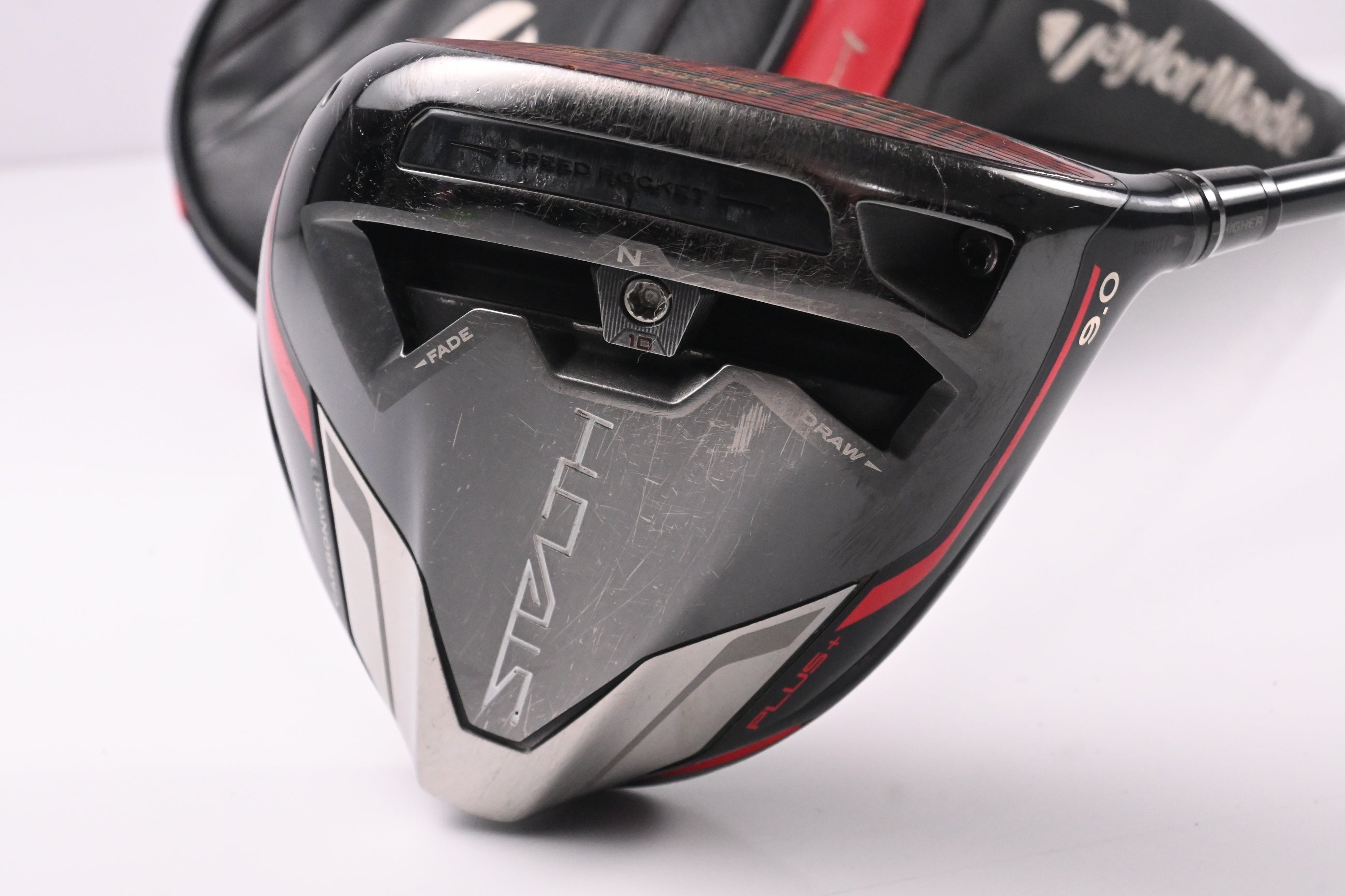 Taylormade Stealth Plus Driver / 9 Degree / Stiff Flex HZRDUS Smoke RDX Red 60