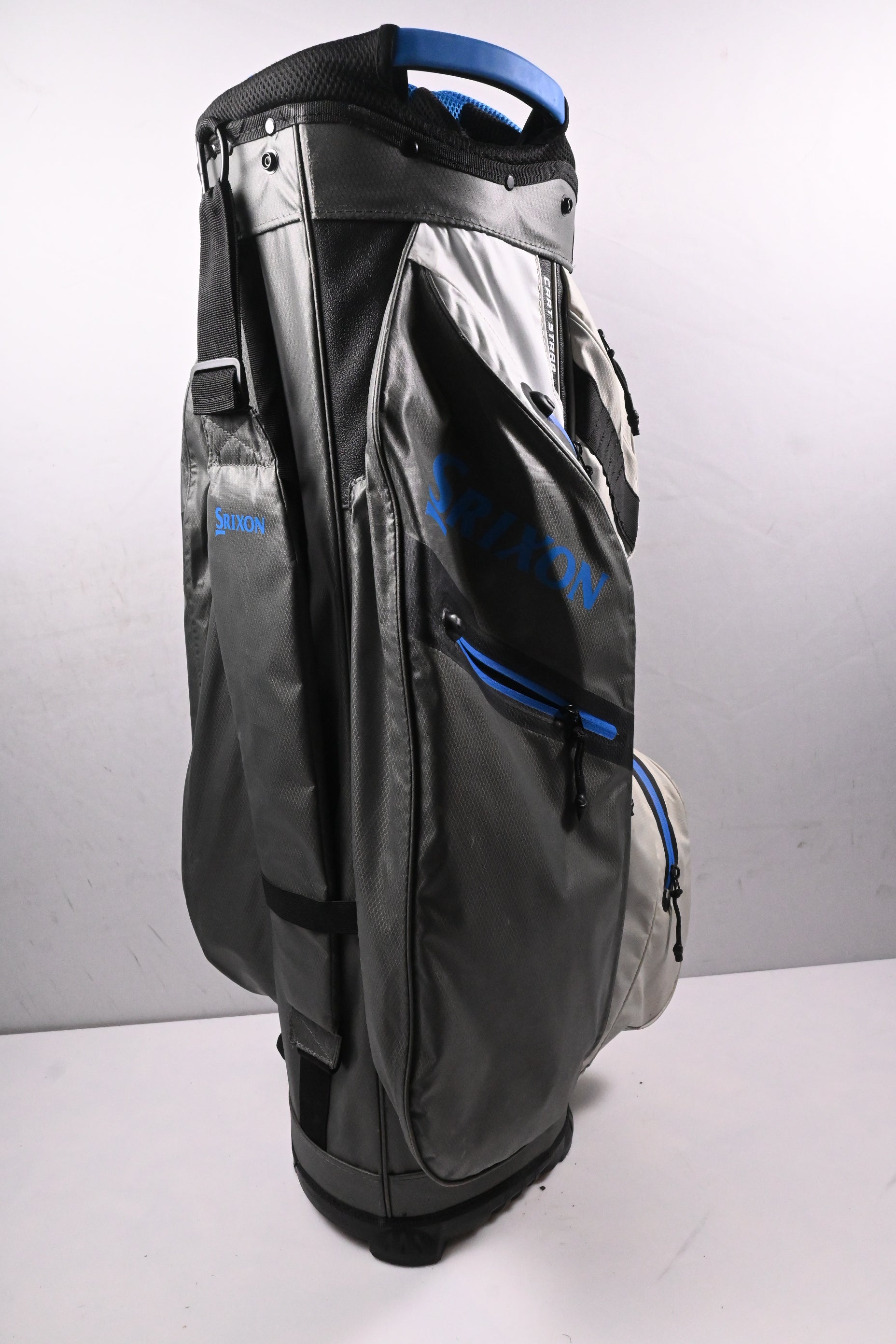 Srixon Waterproof Cart Golf Bag / 14-Way Divider / Blue, Grey & White