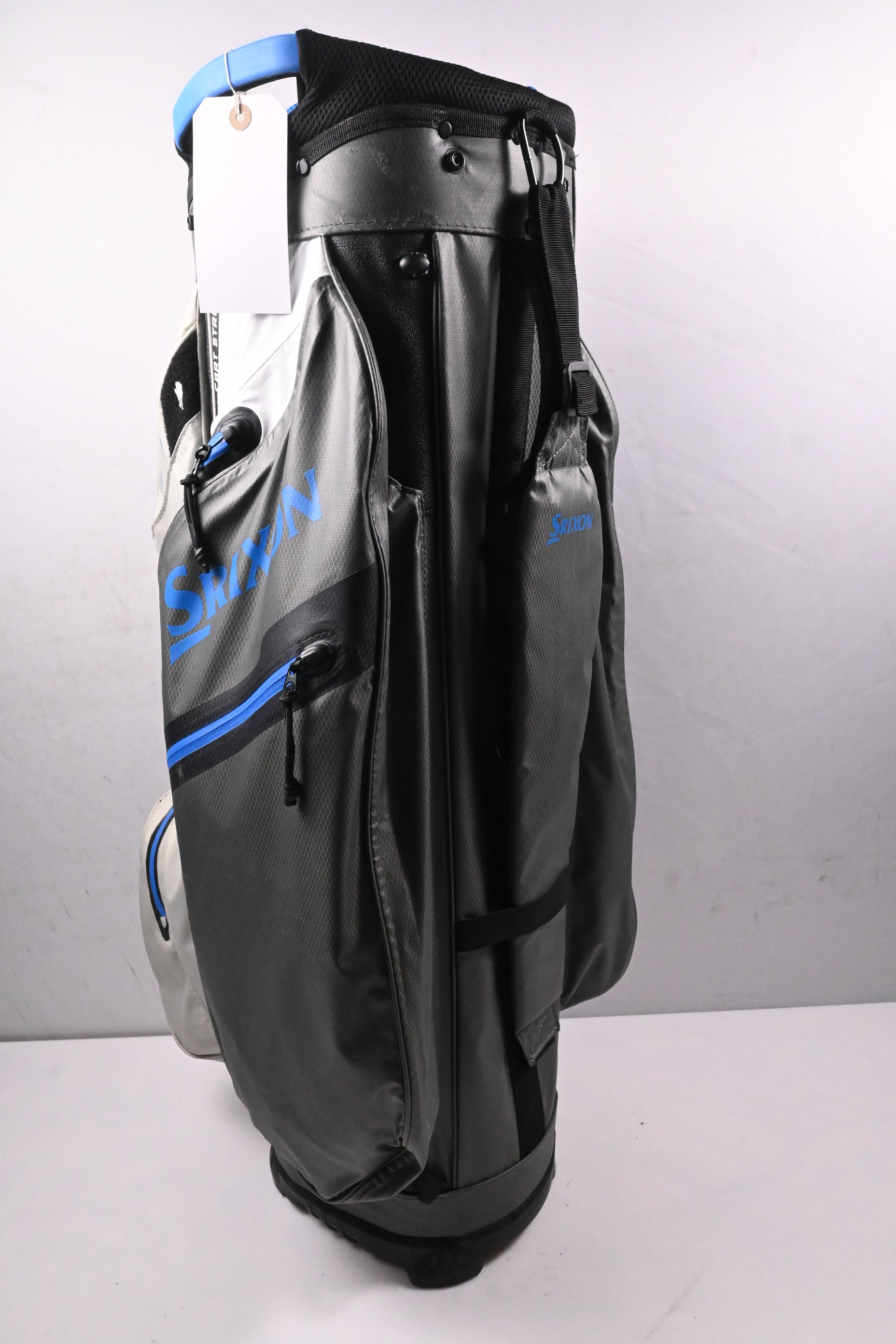 Srixon Waterproof Cart Golf Bag / 14-Way Divider / Blue, Grey & White