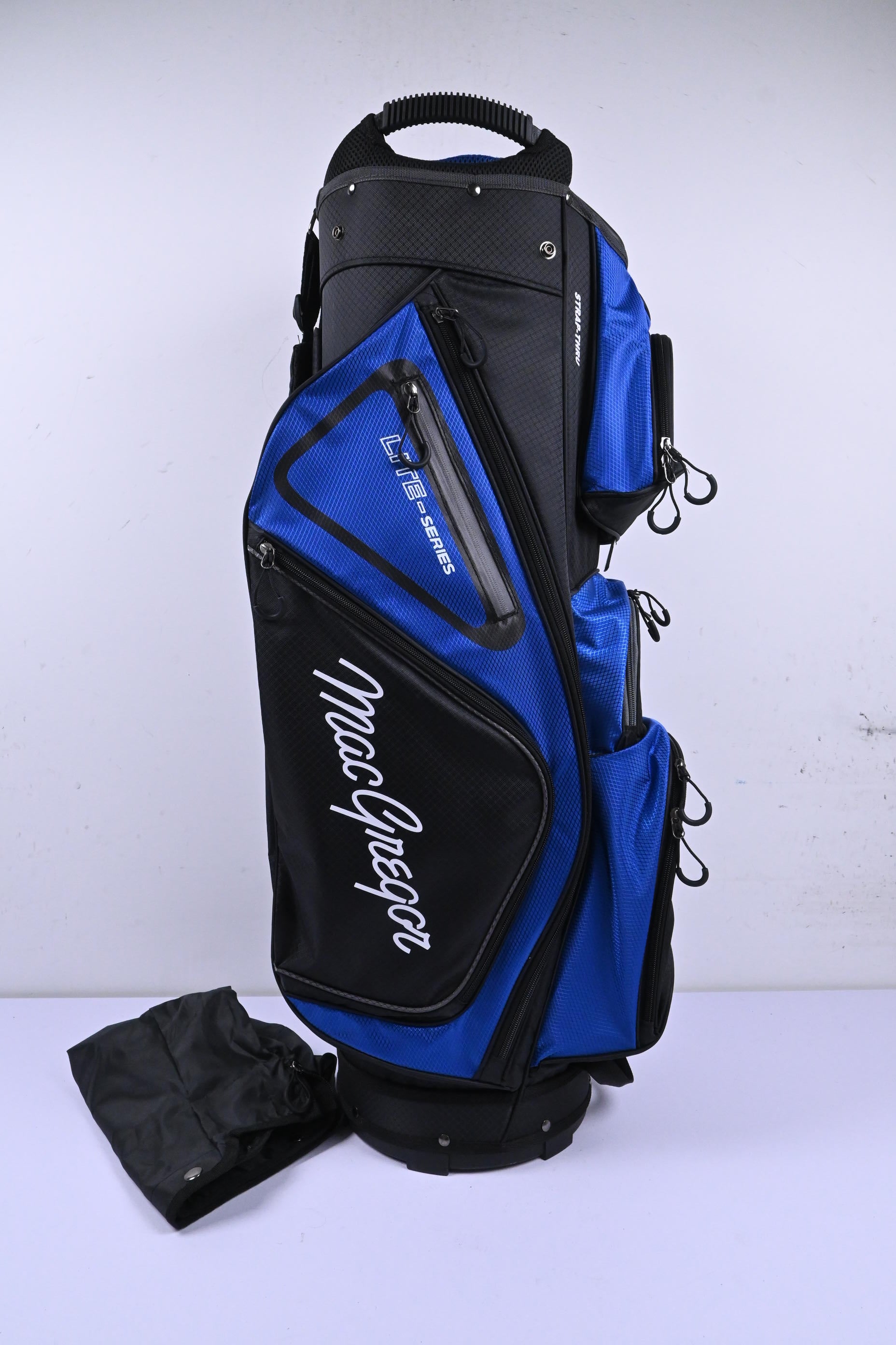 Macgregor Lite Series Cart Bag / 15-Way Divider / Black & Blue