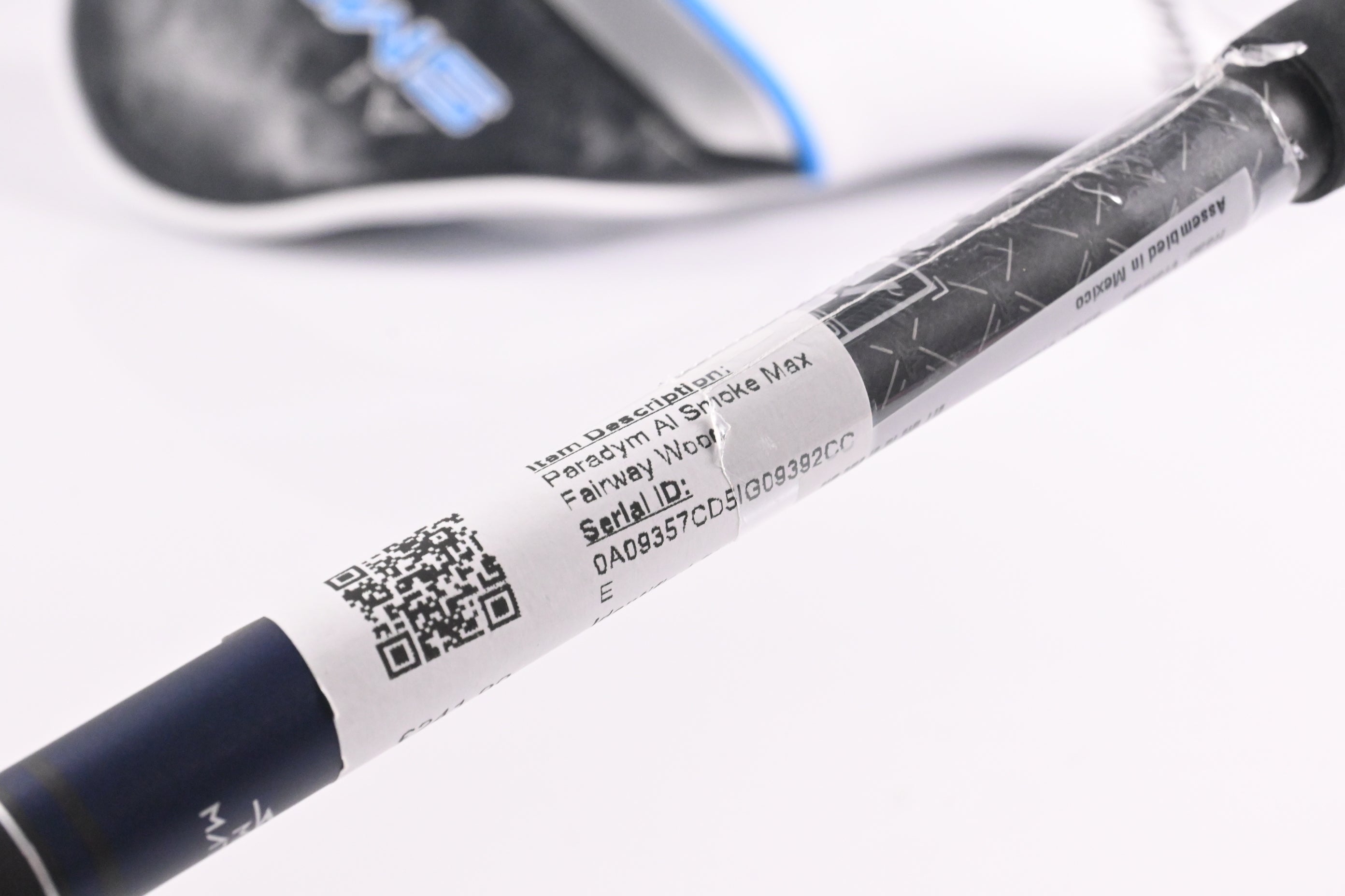 Callaway Paradym Ai Smoke Max #3HL Wood / 16.5 Degree / Regular Flex Tensei AV