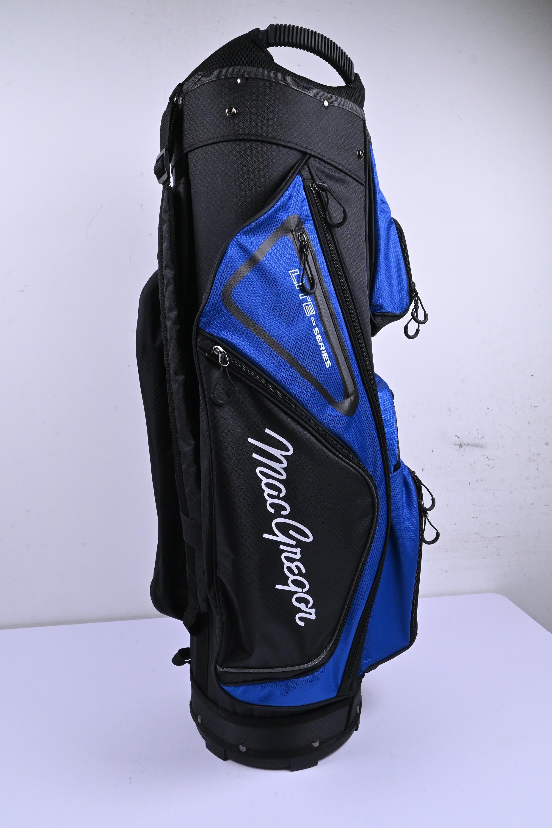 Macgregor Lite Series Cart Bag / 15-Way Divider / Black & Blue